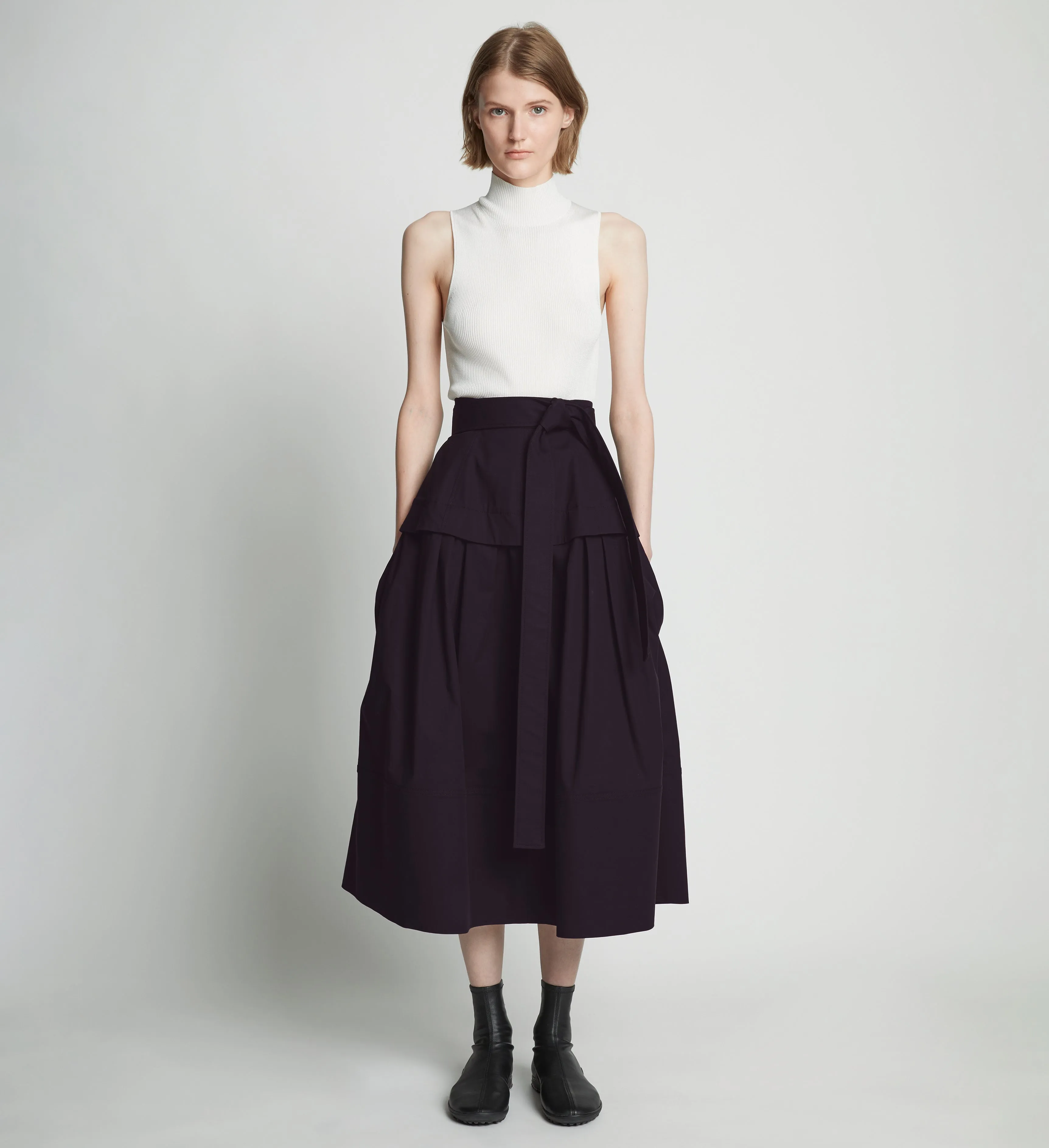 Poplin Belted Skirt sold by Proenza Schouler product image thumbnail 2