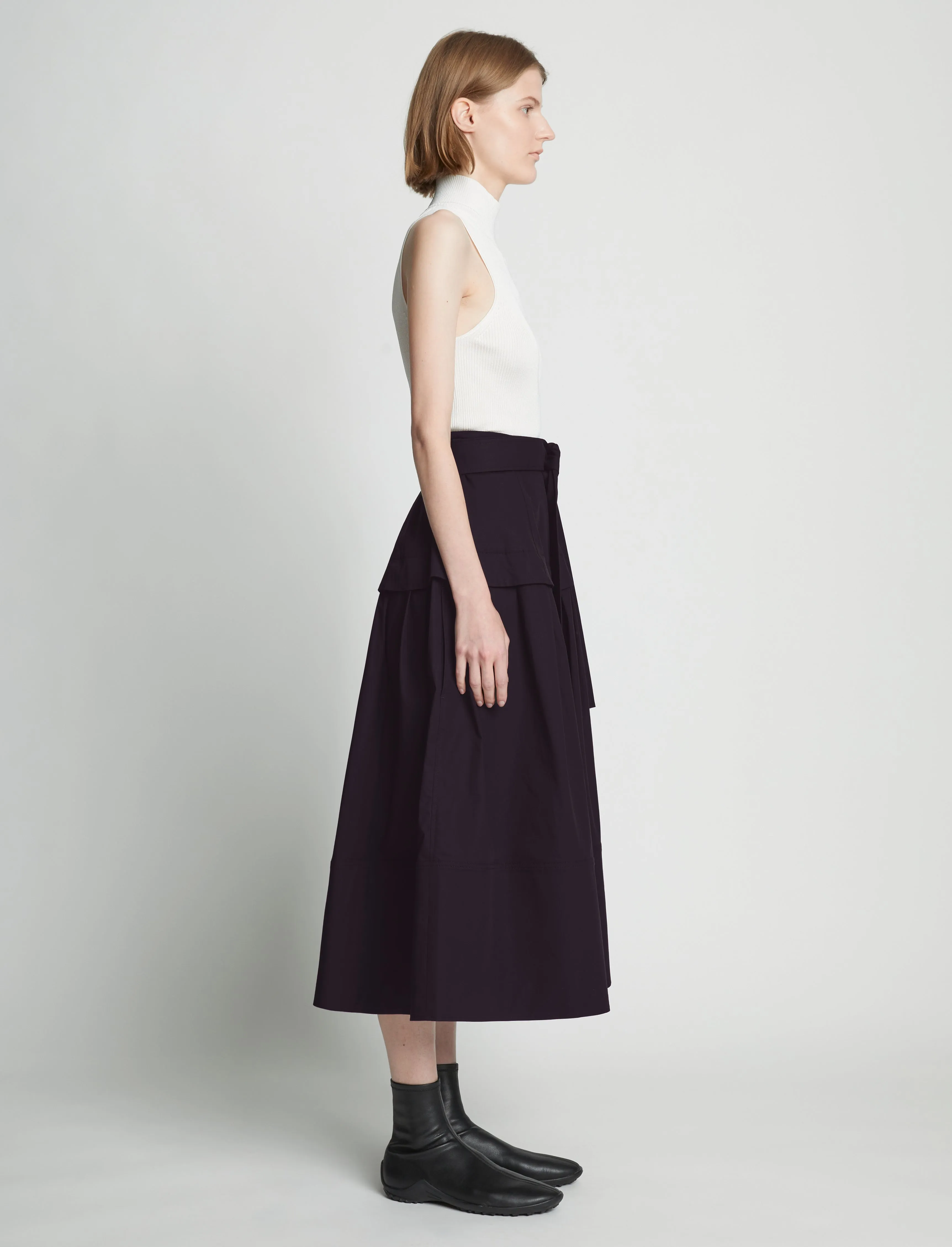 Poplin Belted Skirt sold by Proenza Schouler product image thumbnail 3