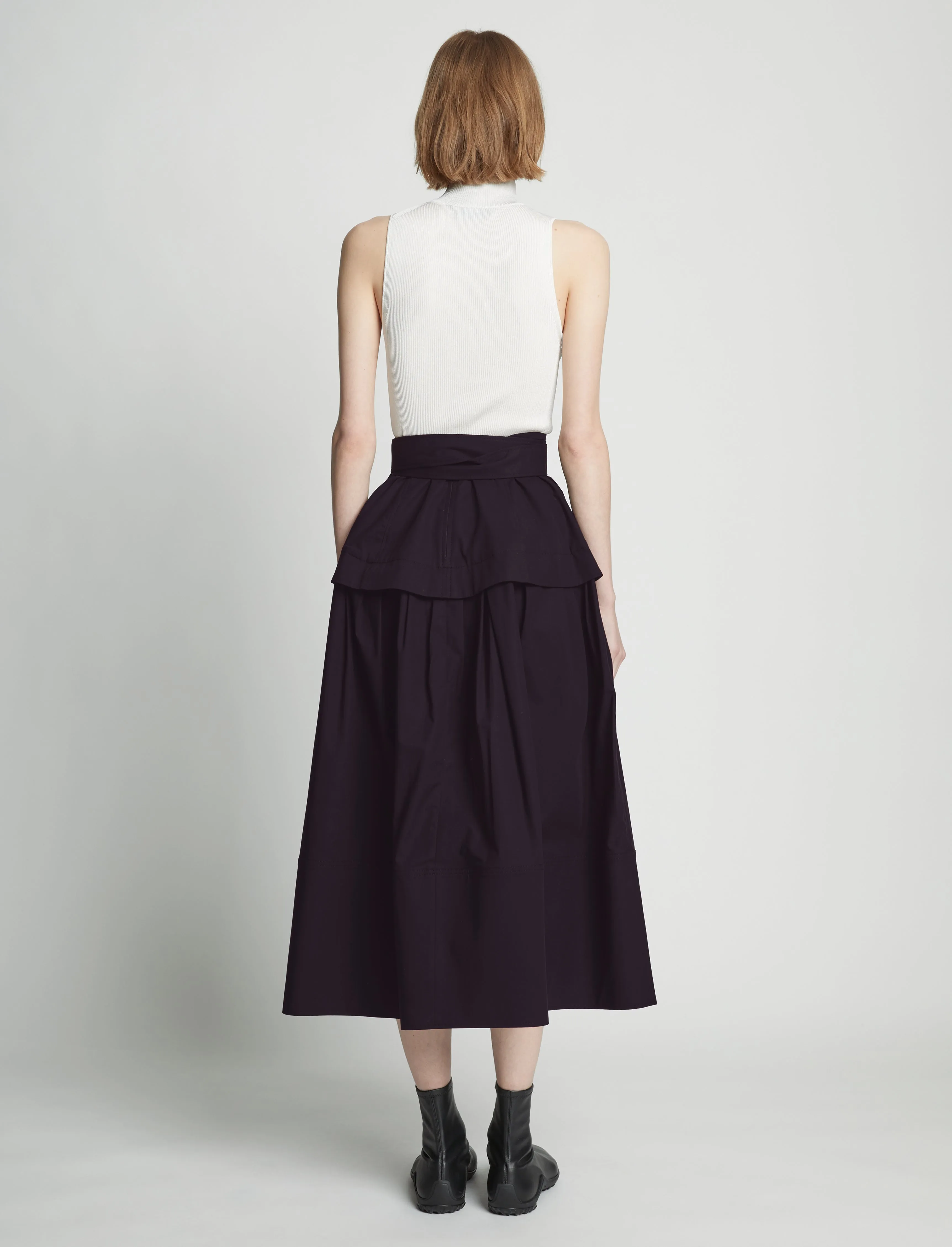 Poplin Belted Skirt sold by Proenza Schouler product image thumbnail 4