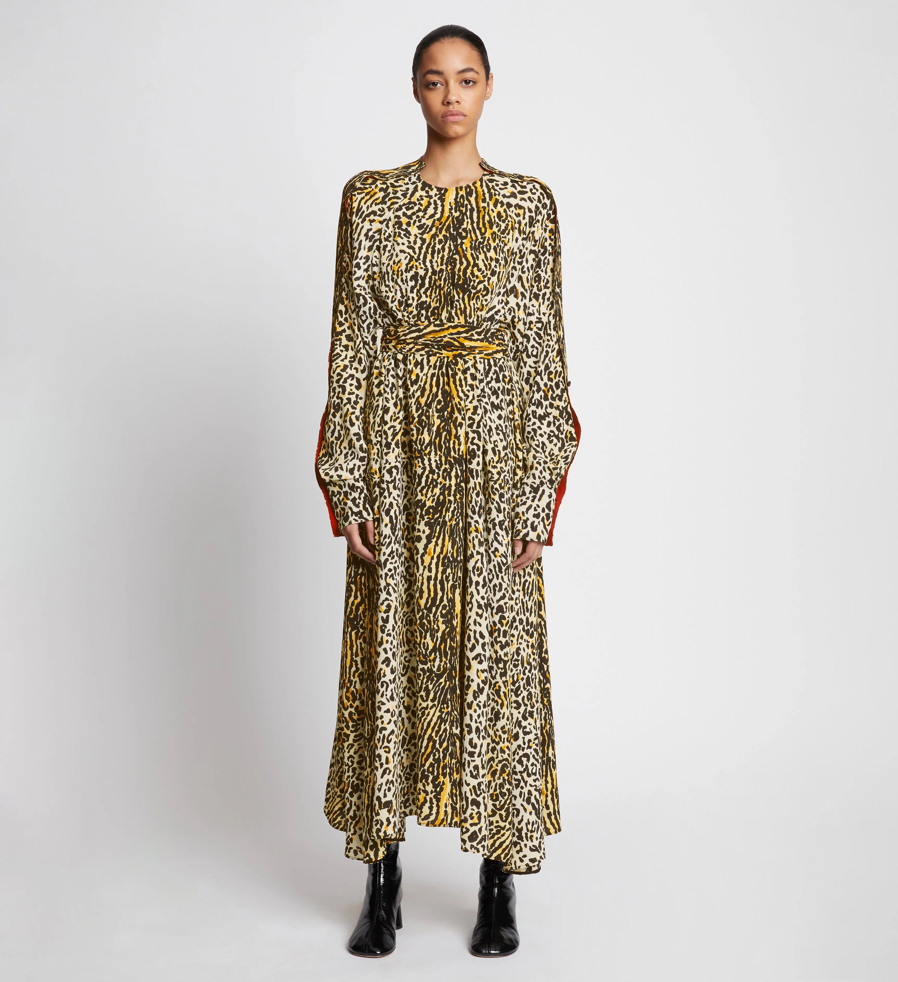 Printed Leopard Crepe De Chine Dress sold by Proenza Schouler product image thumbnail 2