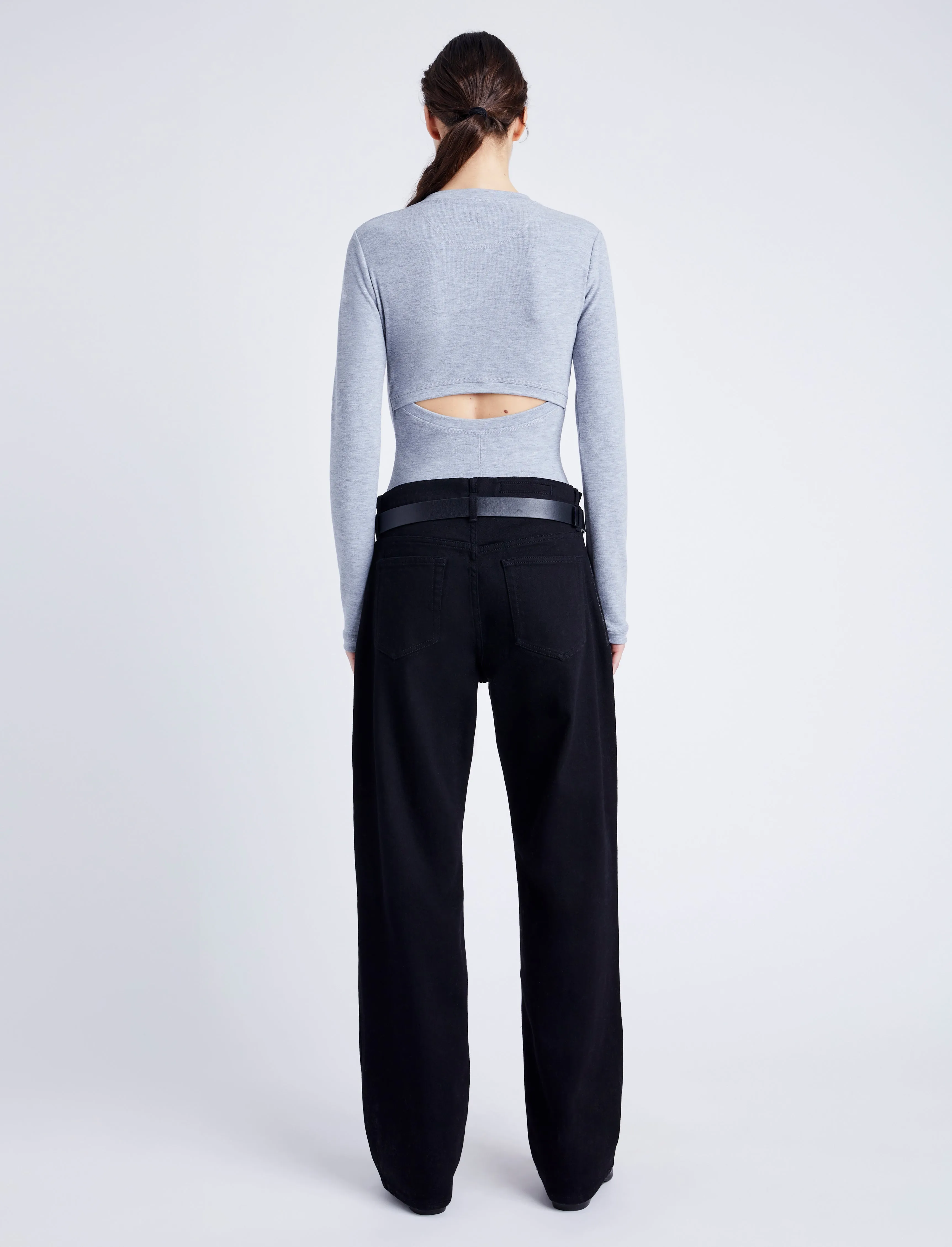 Delaney Bodysuit in Brushed Rib sold by Proenza Schouler product image thumbnail 5