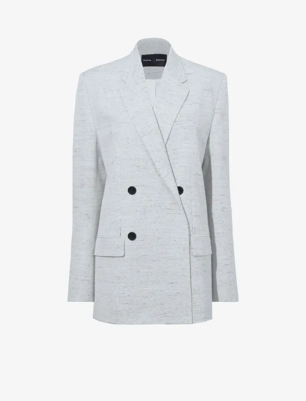 Hadley Jacket in Melange Viscose Linen sold by Proenza Schouler