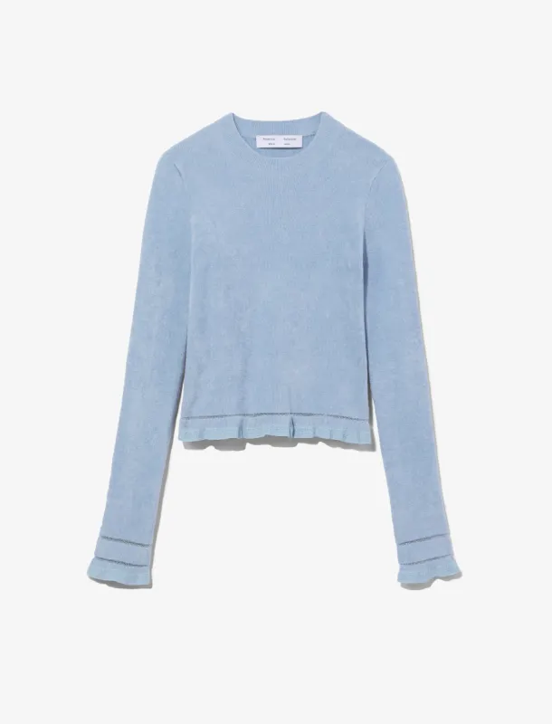 Cropped Turtleneck Chenille Sweater sold by Proenza Schouler