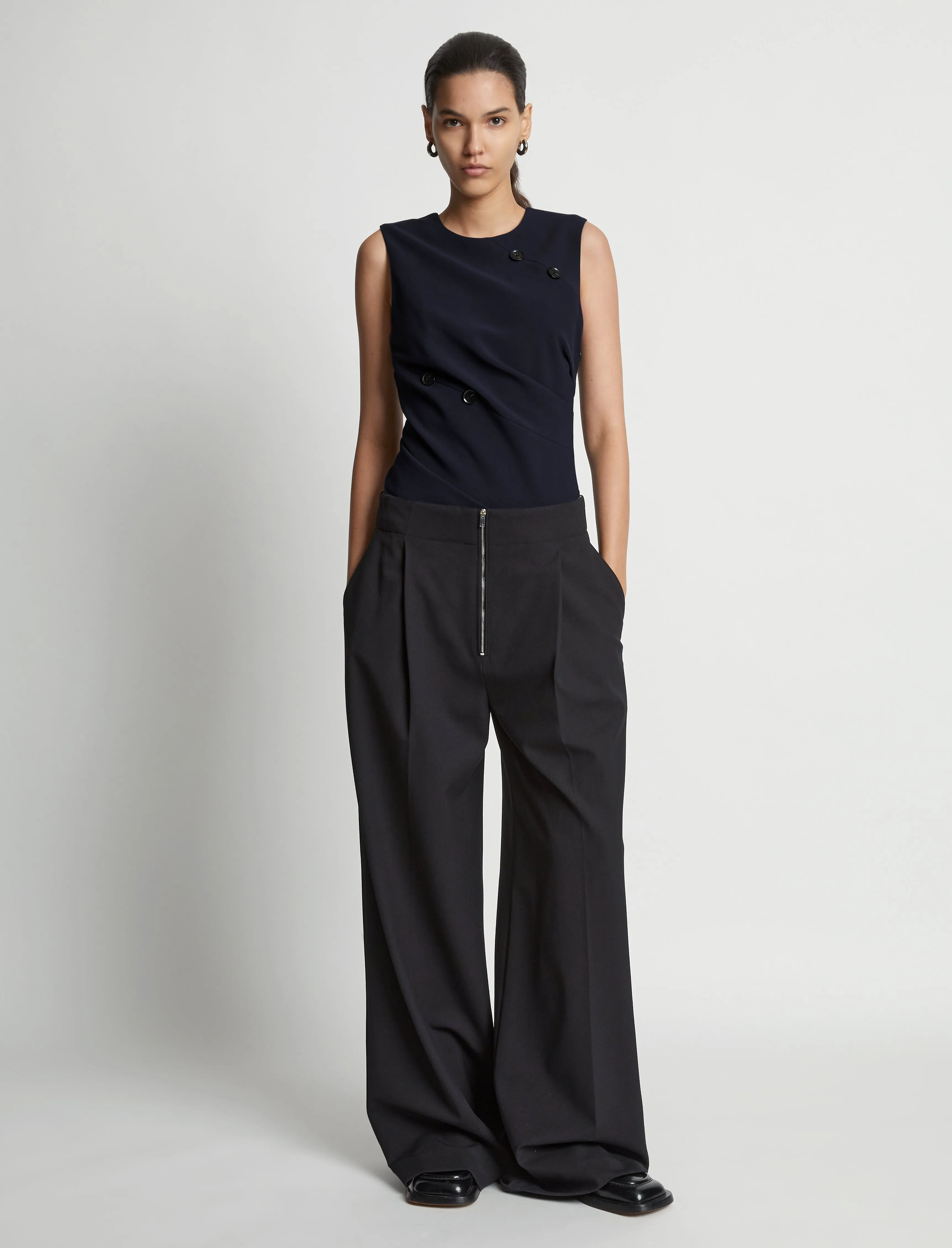 Matte Viscose Crepe Spiral Top sold by Proenza Schouler product image thumbnail 3