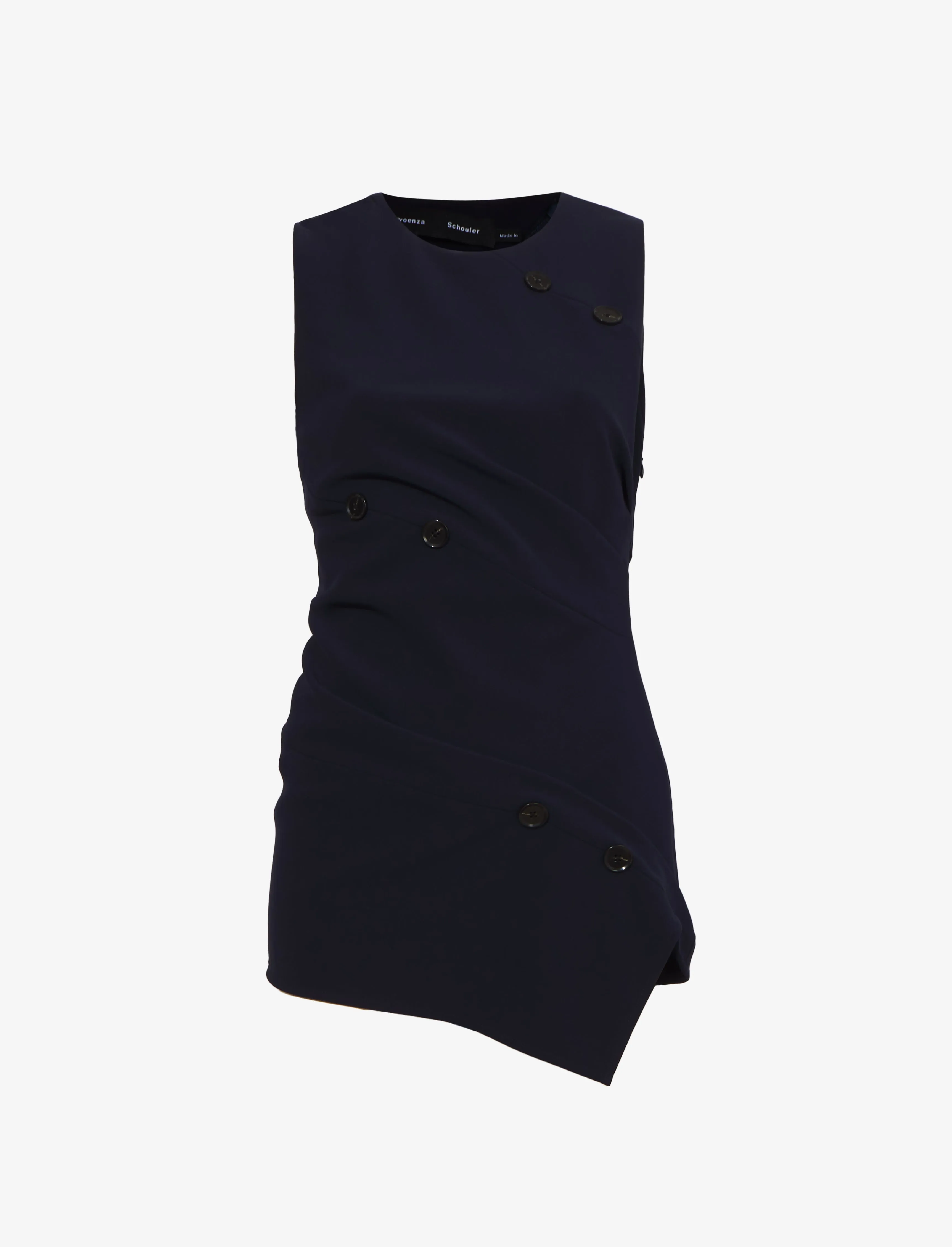 Matte Viscose Crepe Spiral Top sold by Proenza Schouler