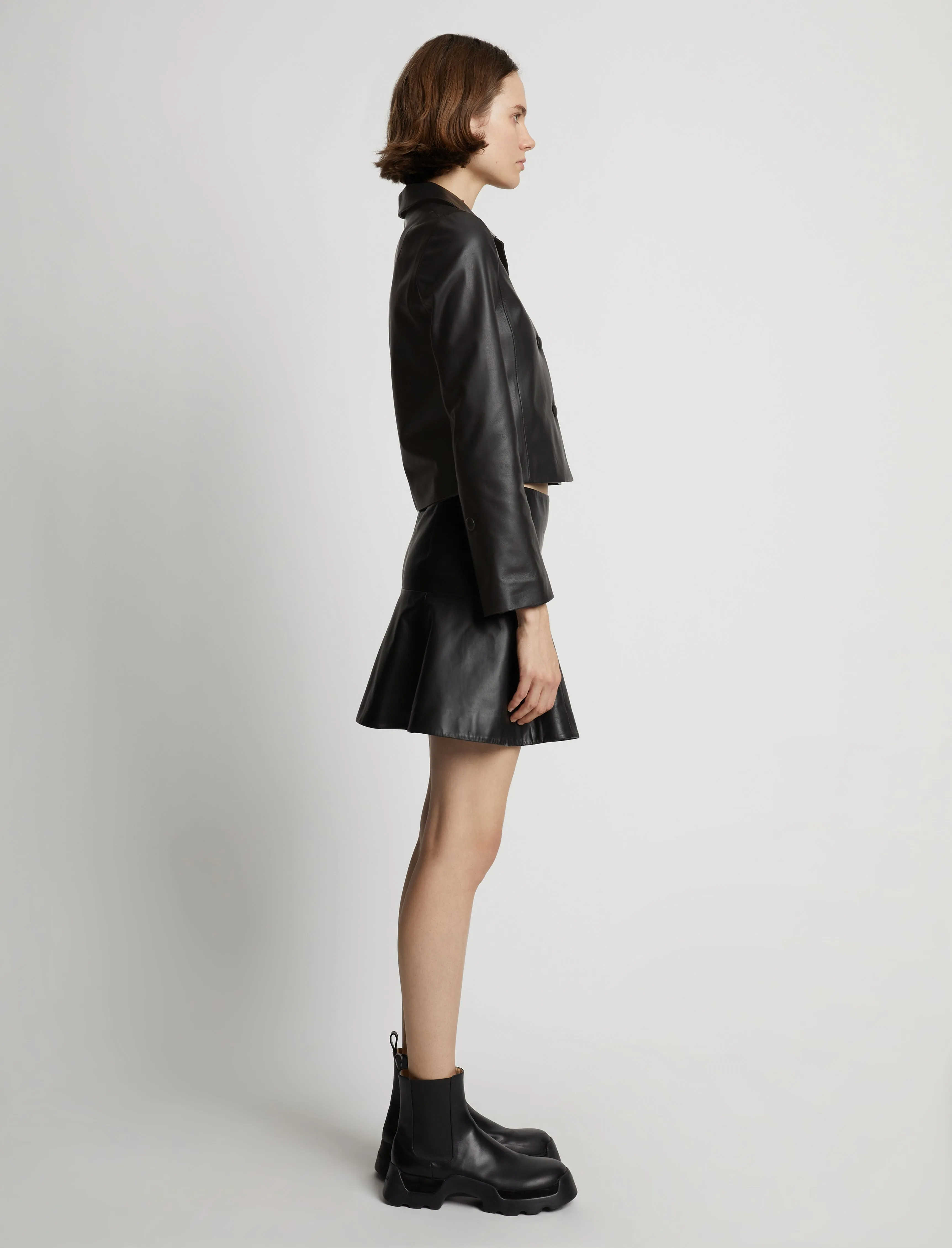 Cropped Leather Blazer sold by Proenza Schouler product image thumbnail 4