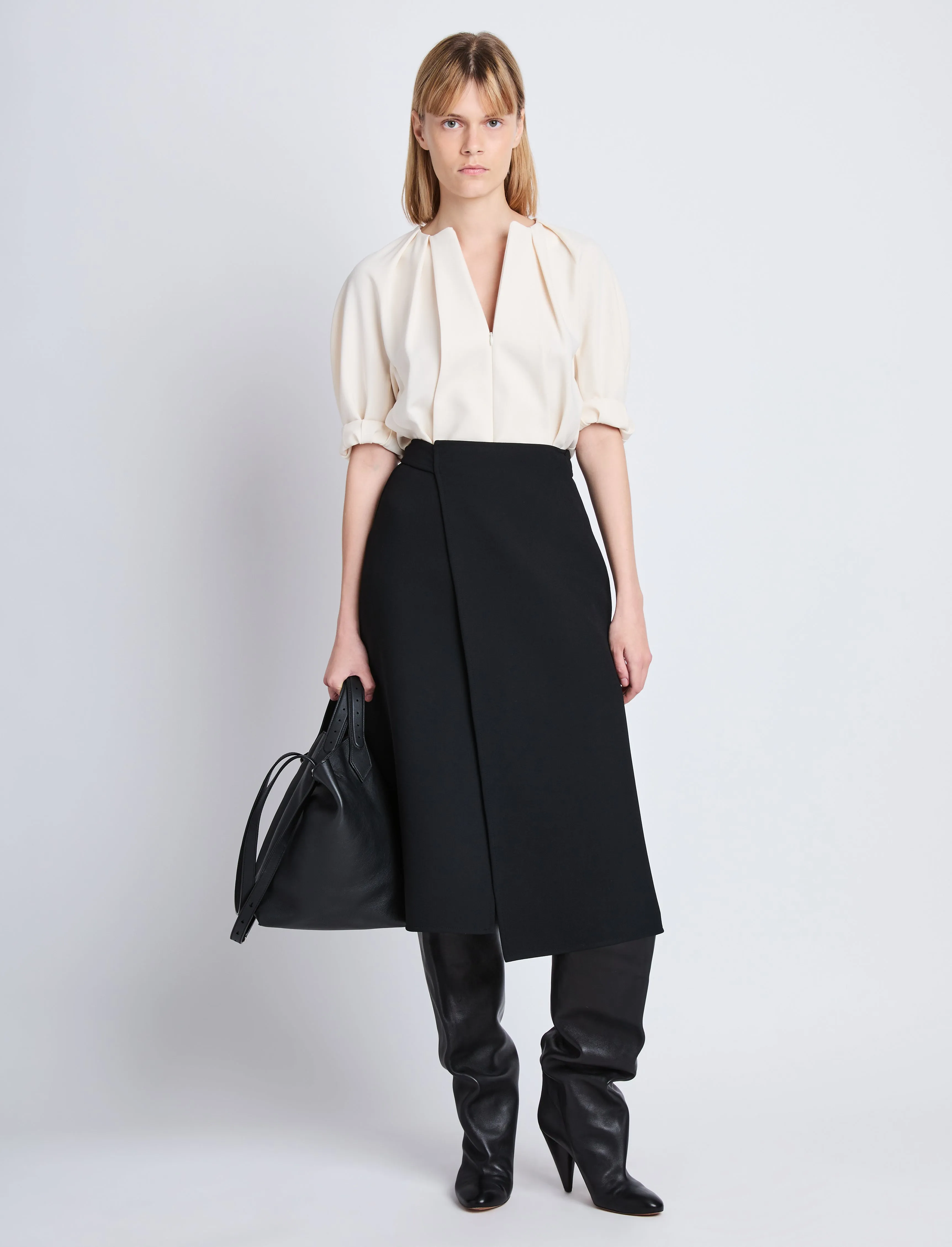 Georgia Top in Matte Viscose Crepe sold by Proenza Schouler product image thumbnail 3