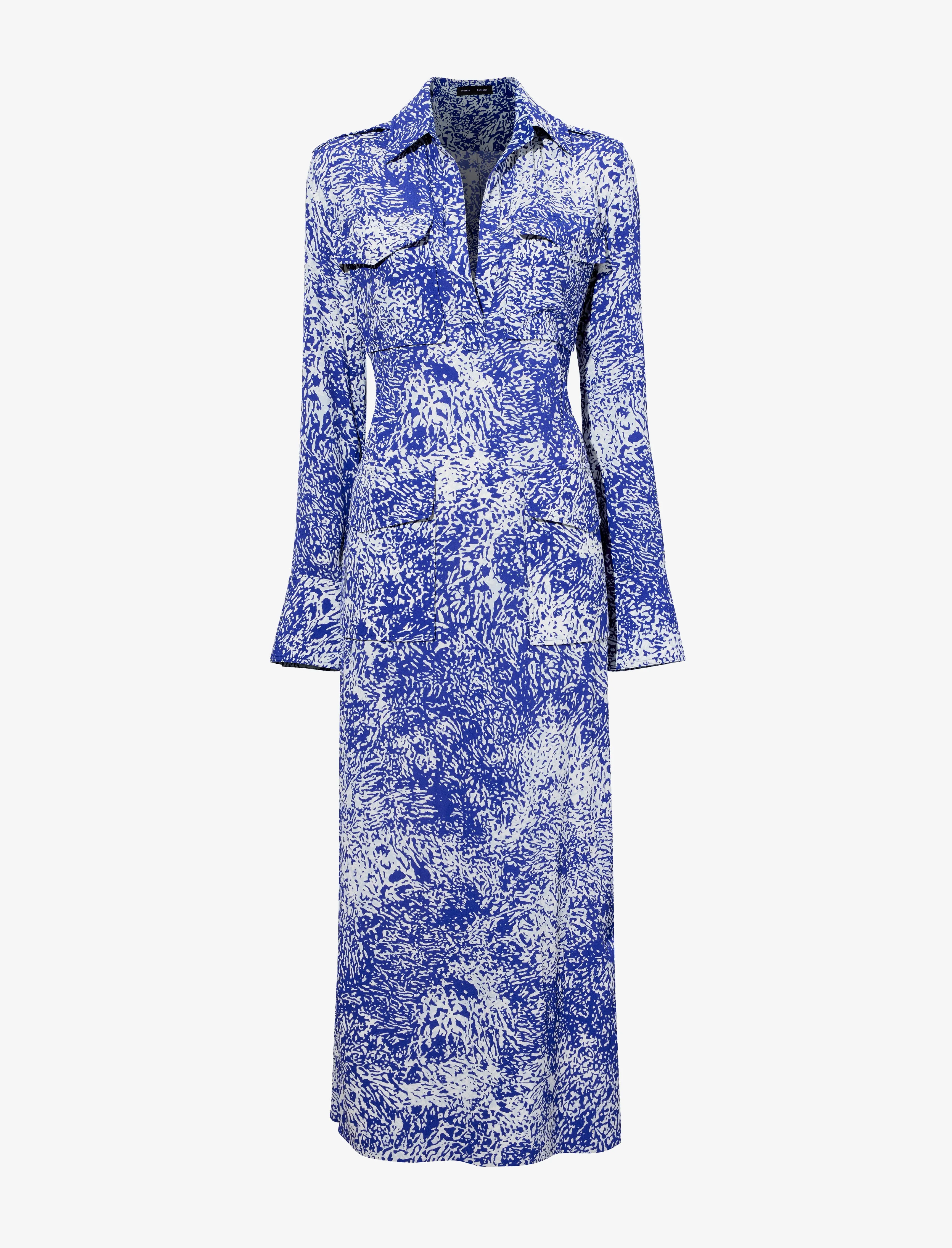 Vanessa Dress in Printed Viscose Crepe sold by Proenza Schouler
