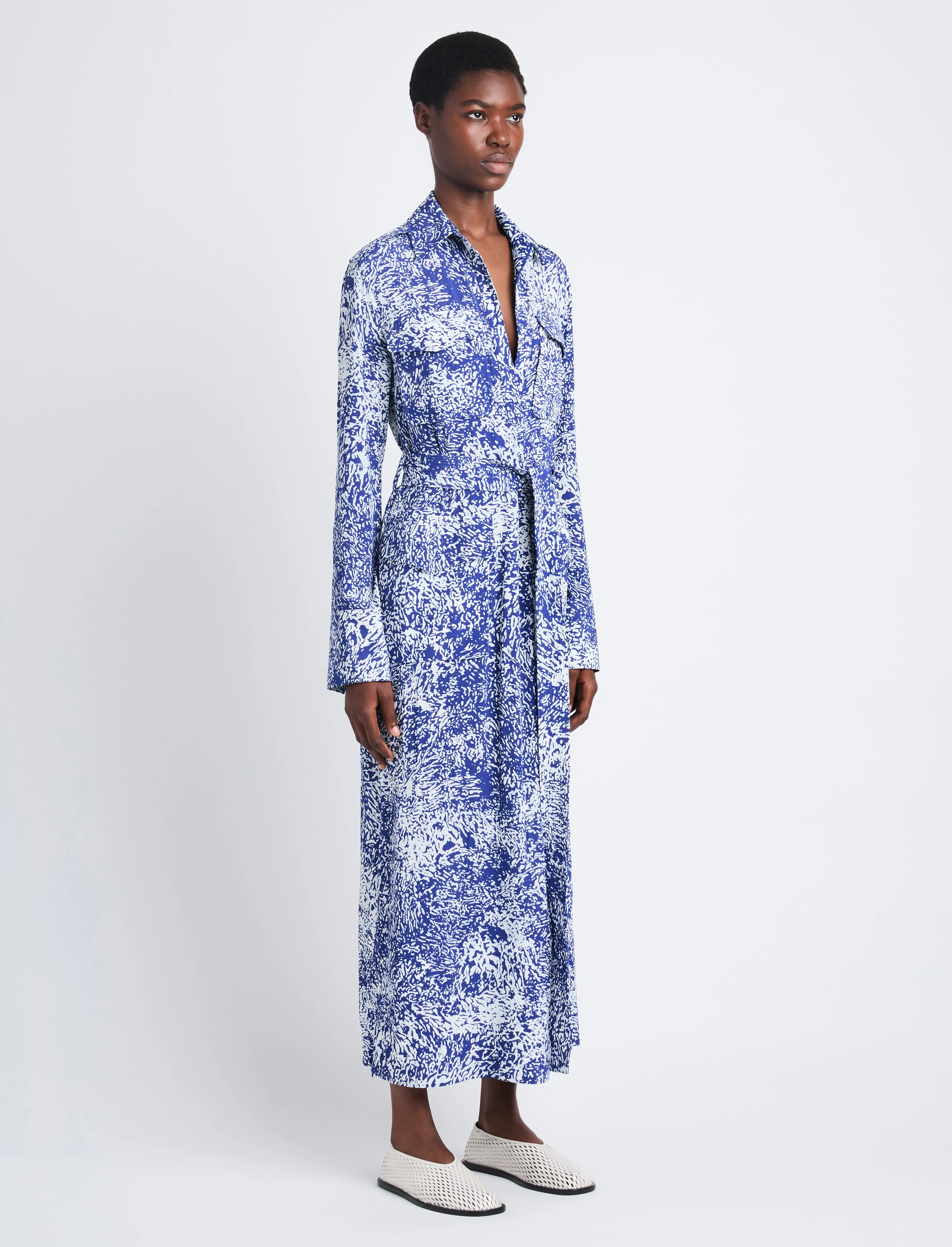 Vanessa Dress in Printed Viscose Crepe sold by Proenza Schouler product image thumbnail 4