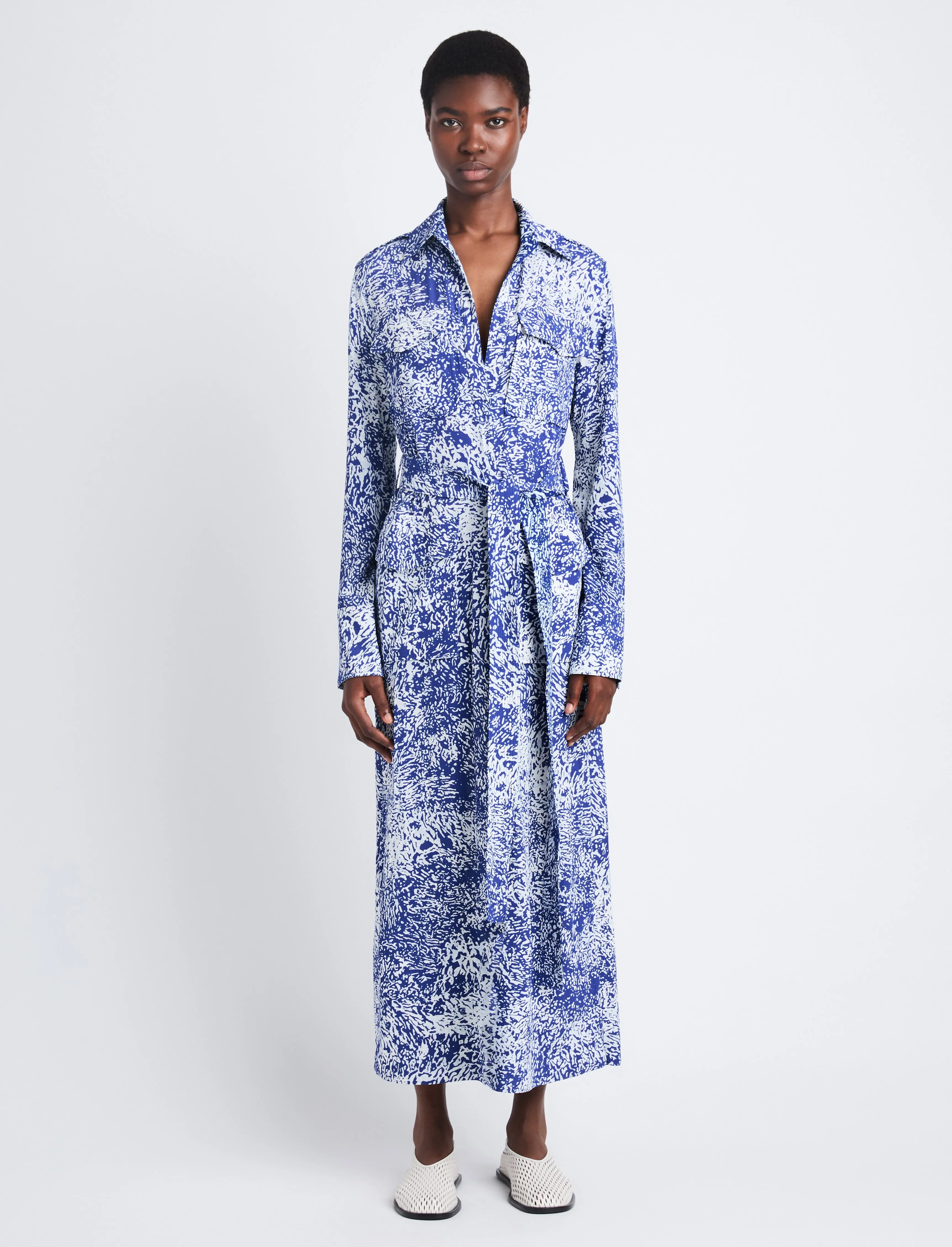 Vanessa Dress in Printed Viscose Crepe sold by Proenza Schouler product image thumbnail 2