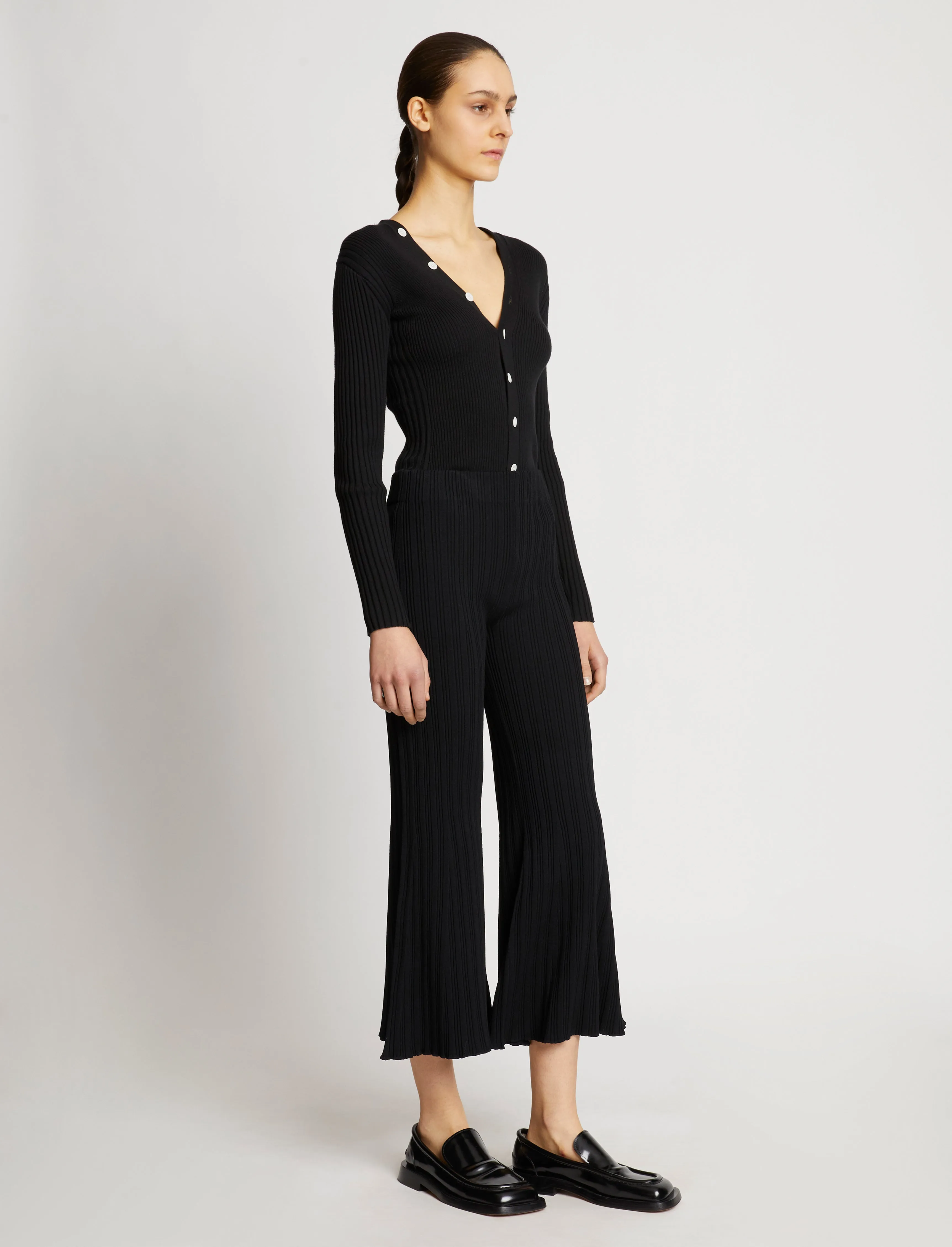 Rib Knit Pants - BLACK sold by Proenza Schouler product image thumbnail 3