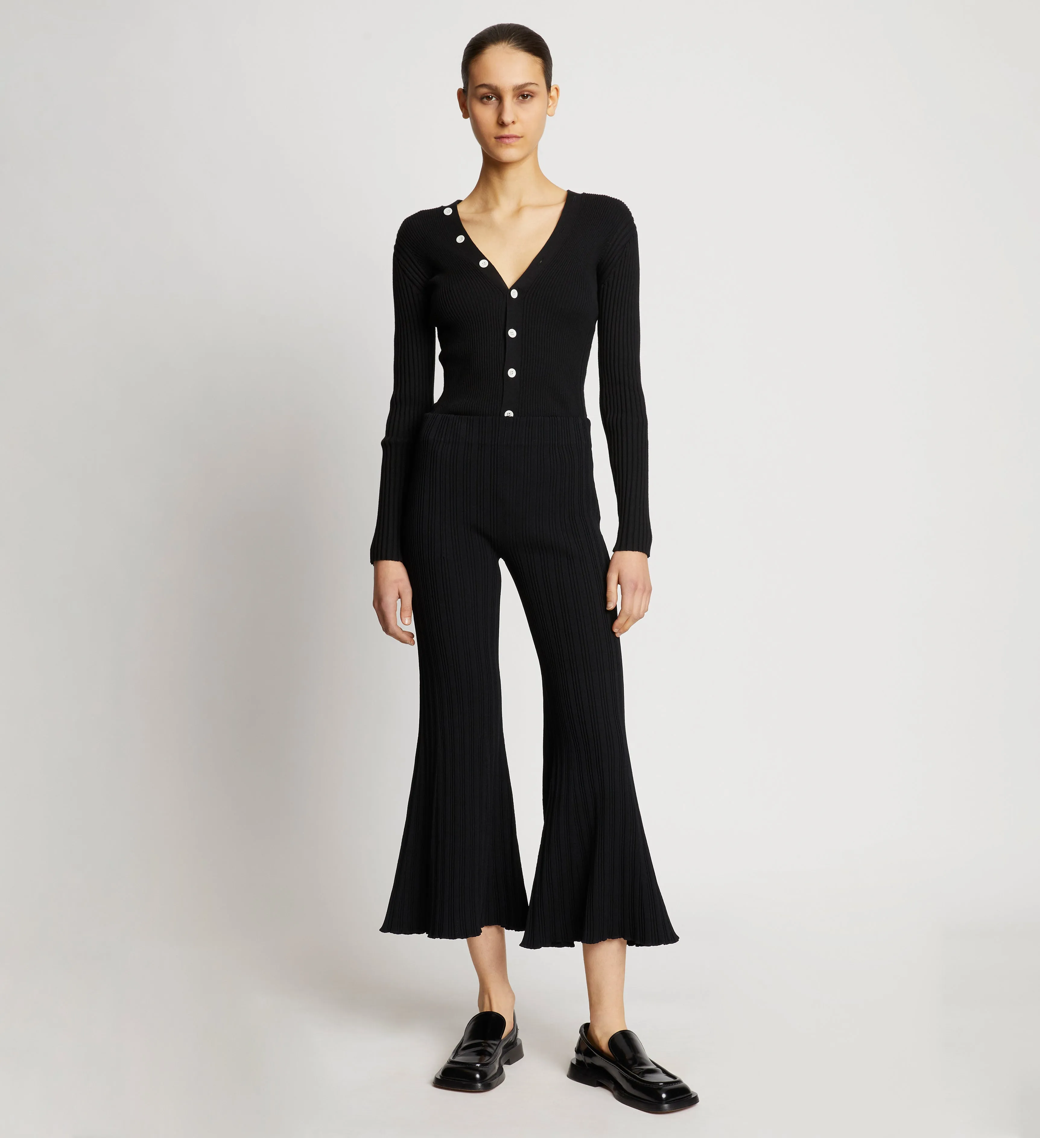 Rib Knit Pants - BLACK sold by Proenza Schouler product image thumbnail 2