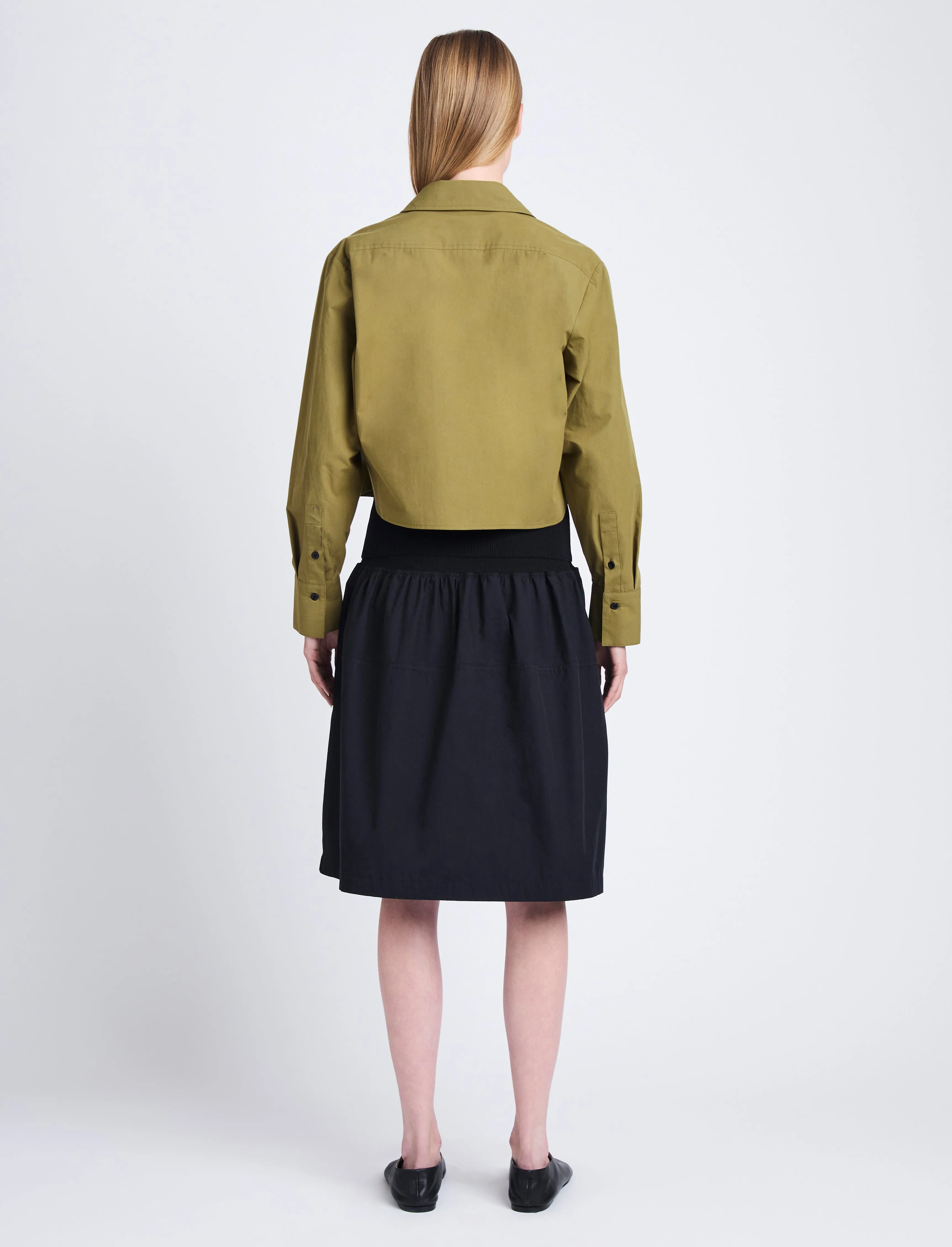 Armina Skirt in Peached Poplin sold by Proenza Schouler product image thumbnail 4