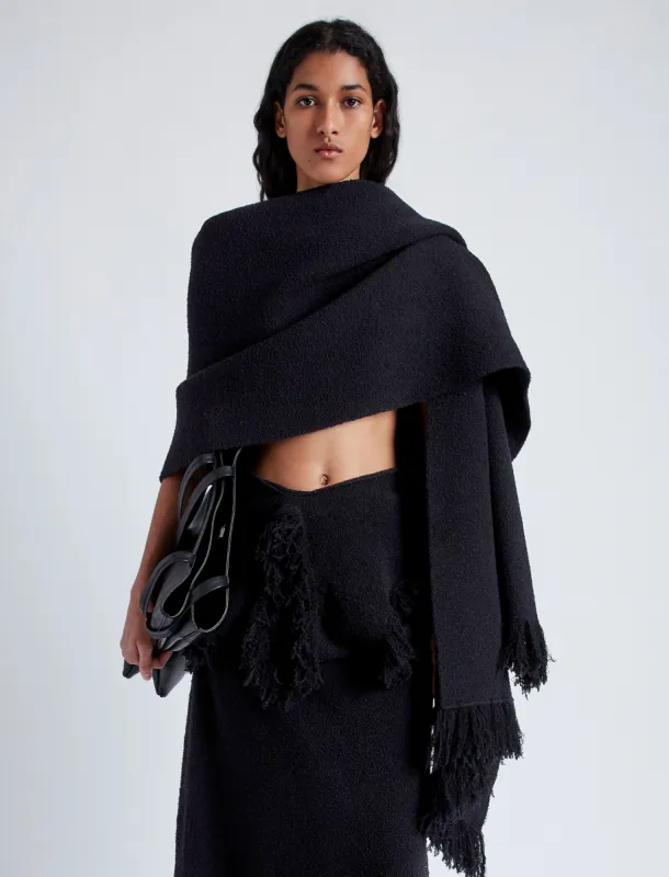 Shawl in Textured Knits made by Proenza Schouler