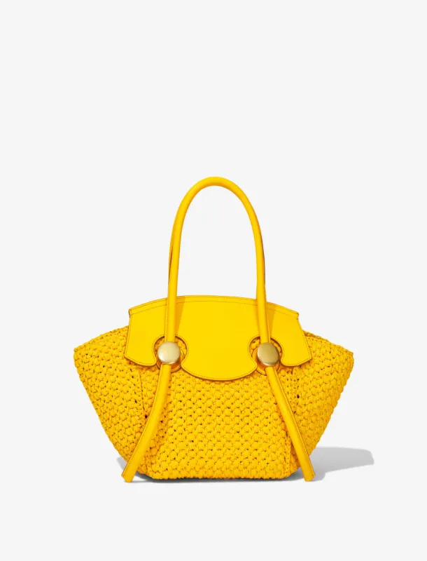 Small Rafia Pipe Bag - LEMON sold by Proenza Schouler