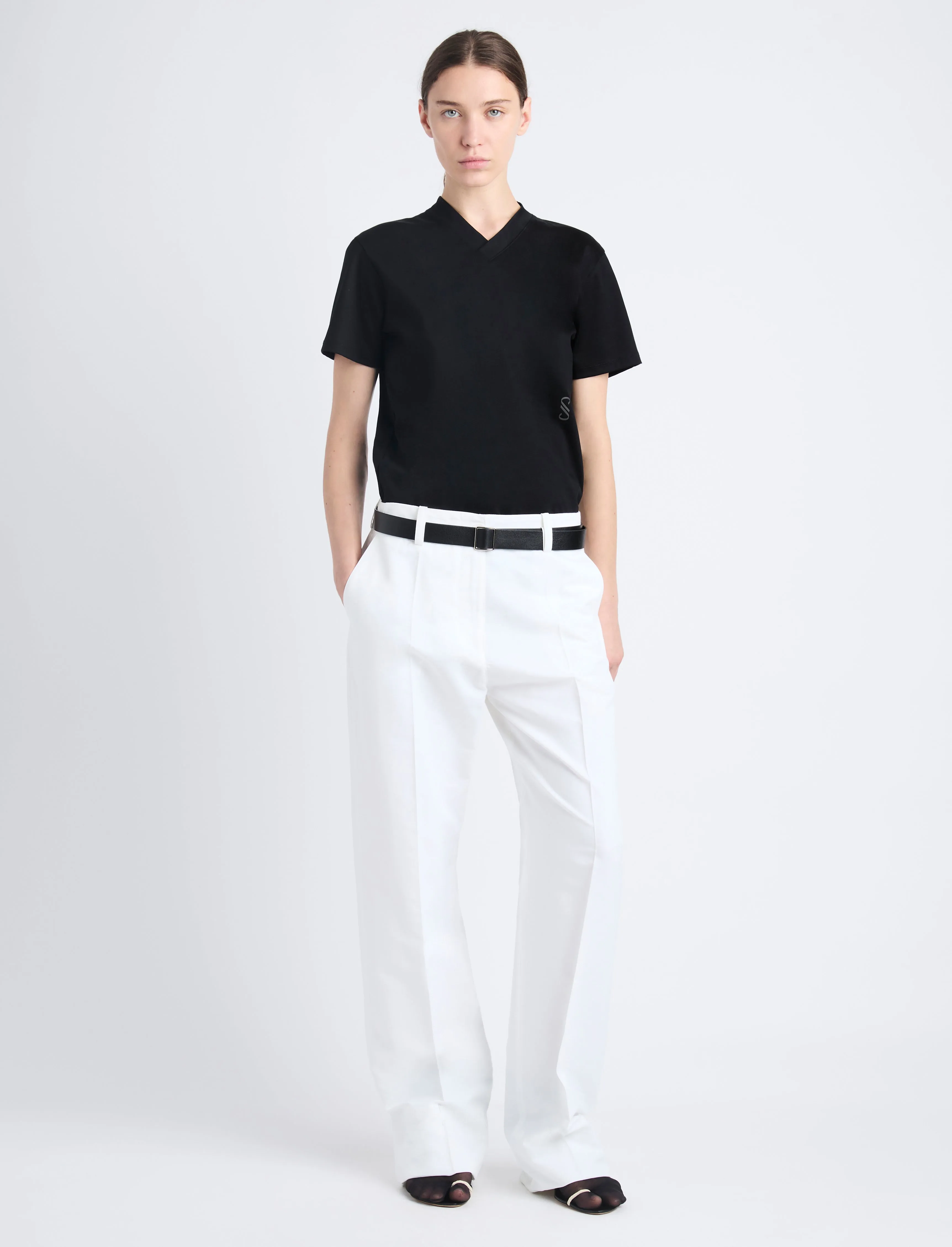 Joey Pant in Cotton Viscose sold by Proenza Schouler product image thumbnail 2