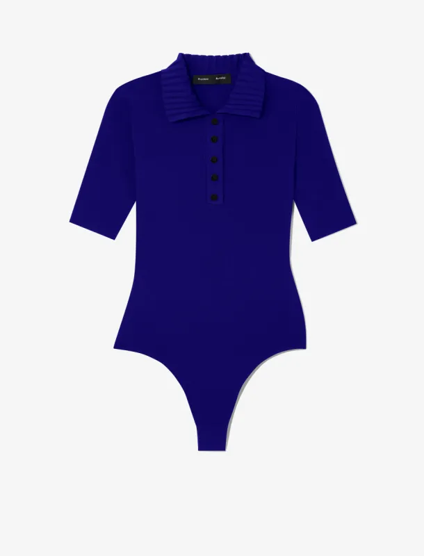 Silk Viscose Polo Bodysuit made by Proenza Schouler