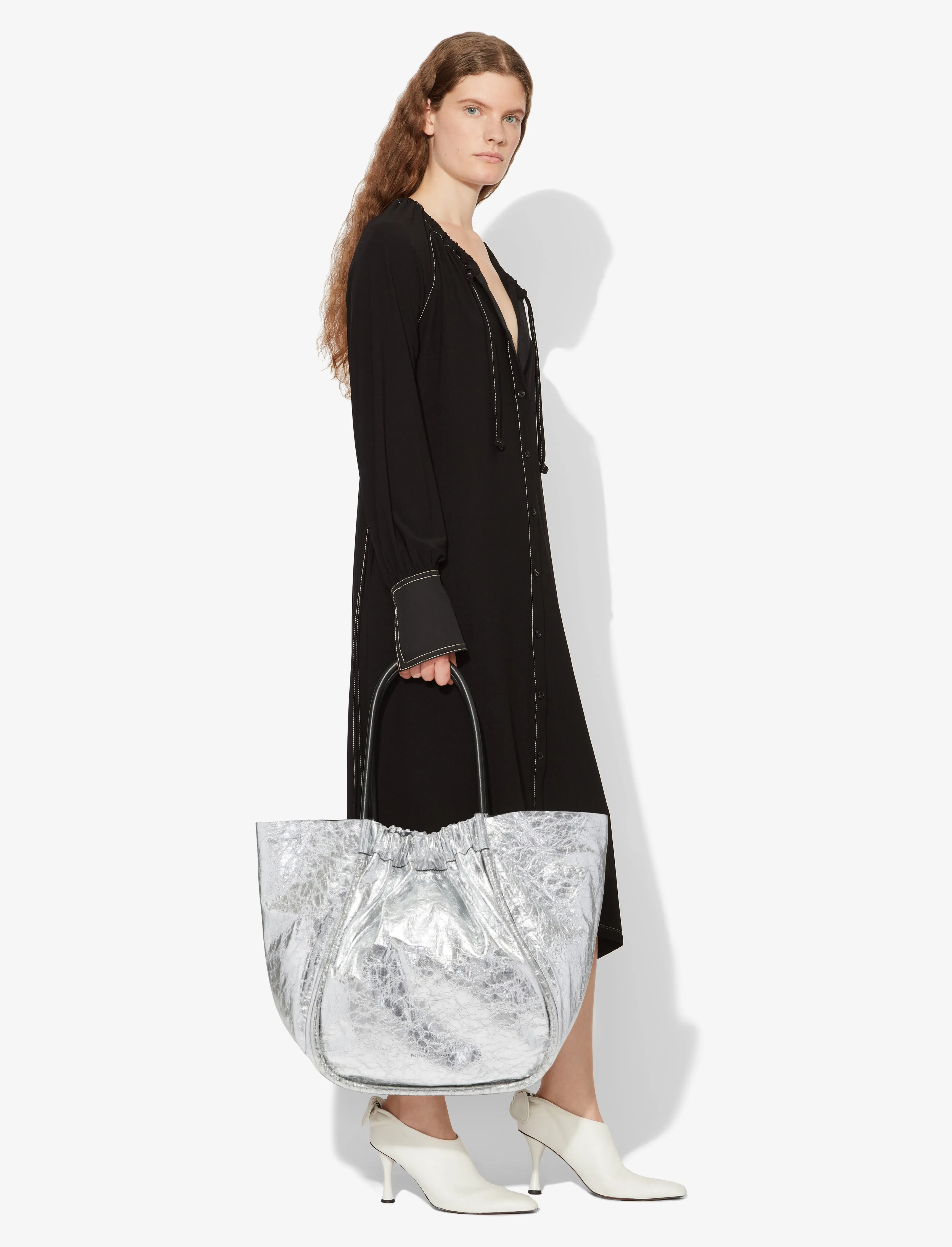 XL Ruched Tote - SILVER sold by Proenza Schouler product image thumbnail 2
