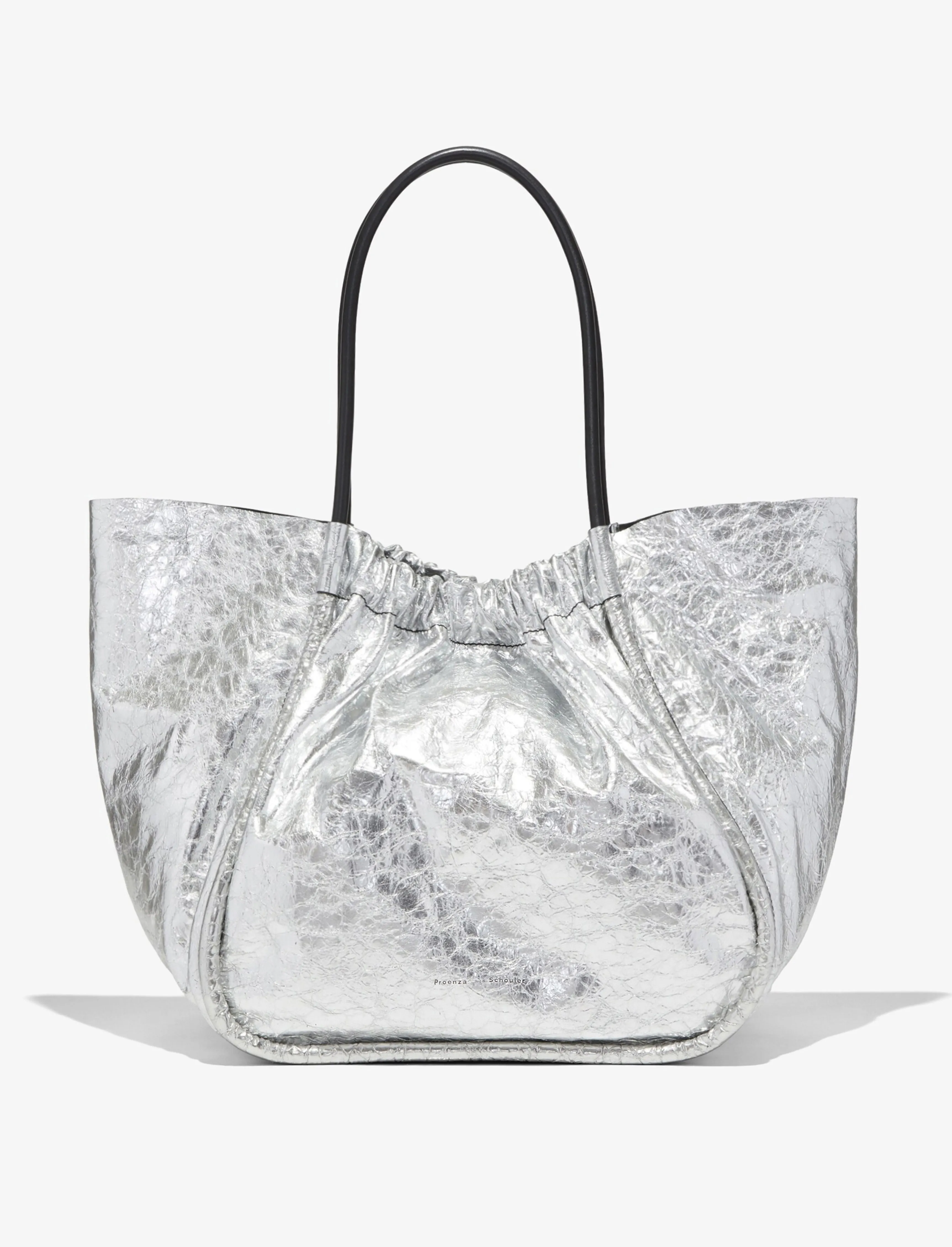 XL Ruched Tote - SILVER sold by Proenza Schouler