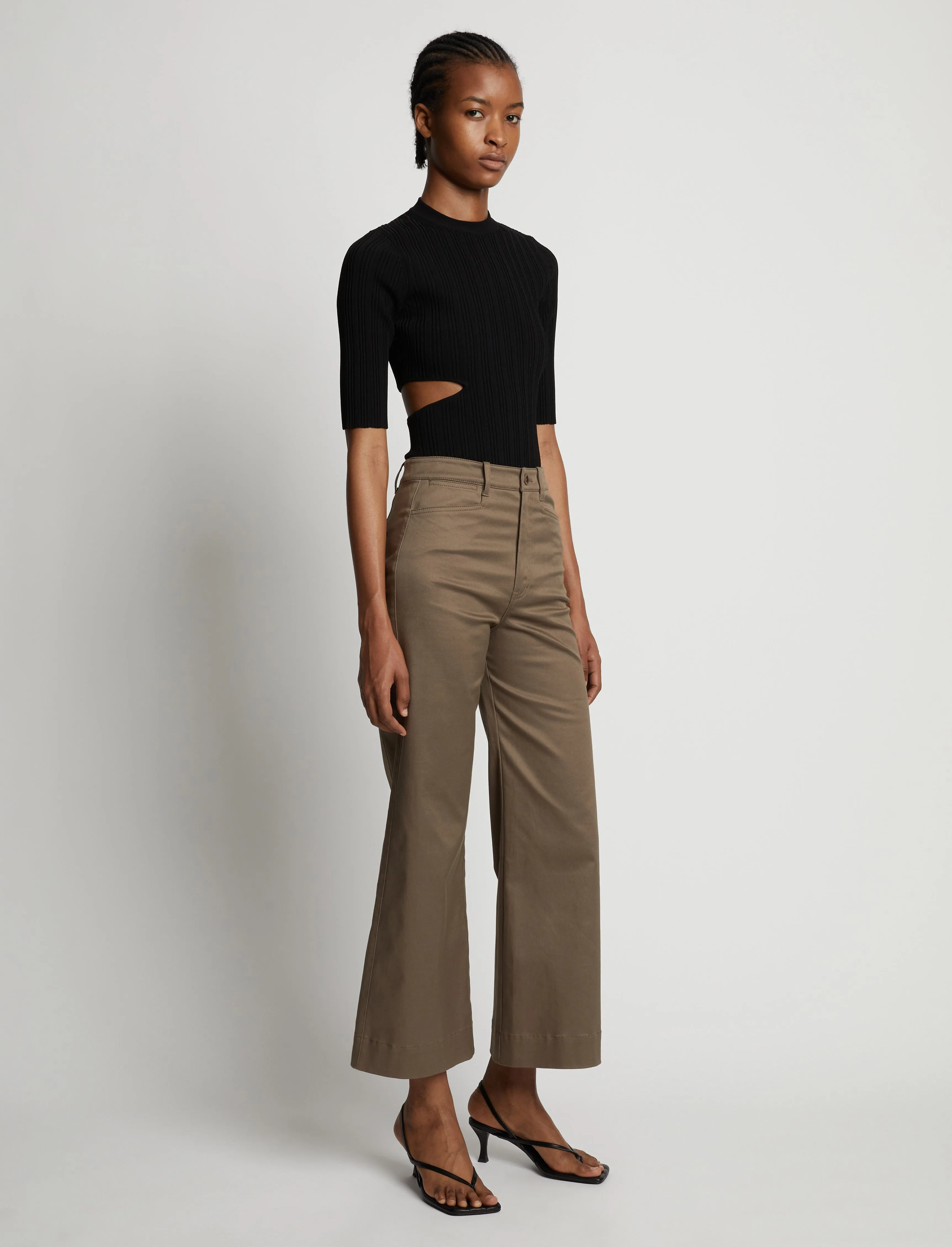 Rib Knit Cut Out Sweater sold by Proenza Schouler product image thumbnail 4