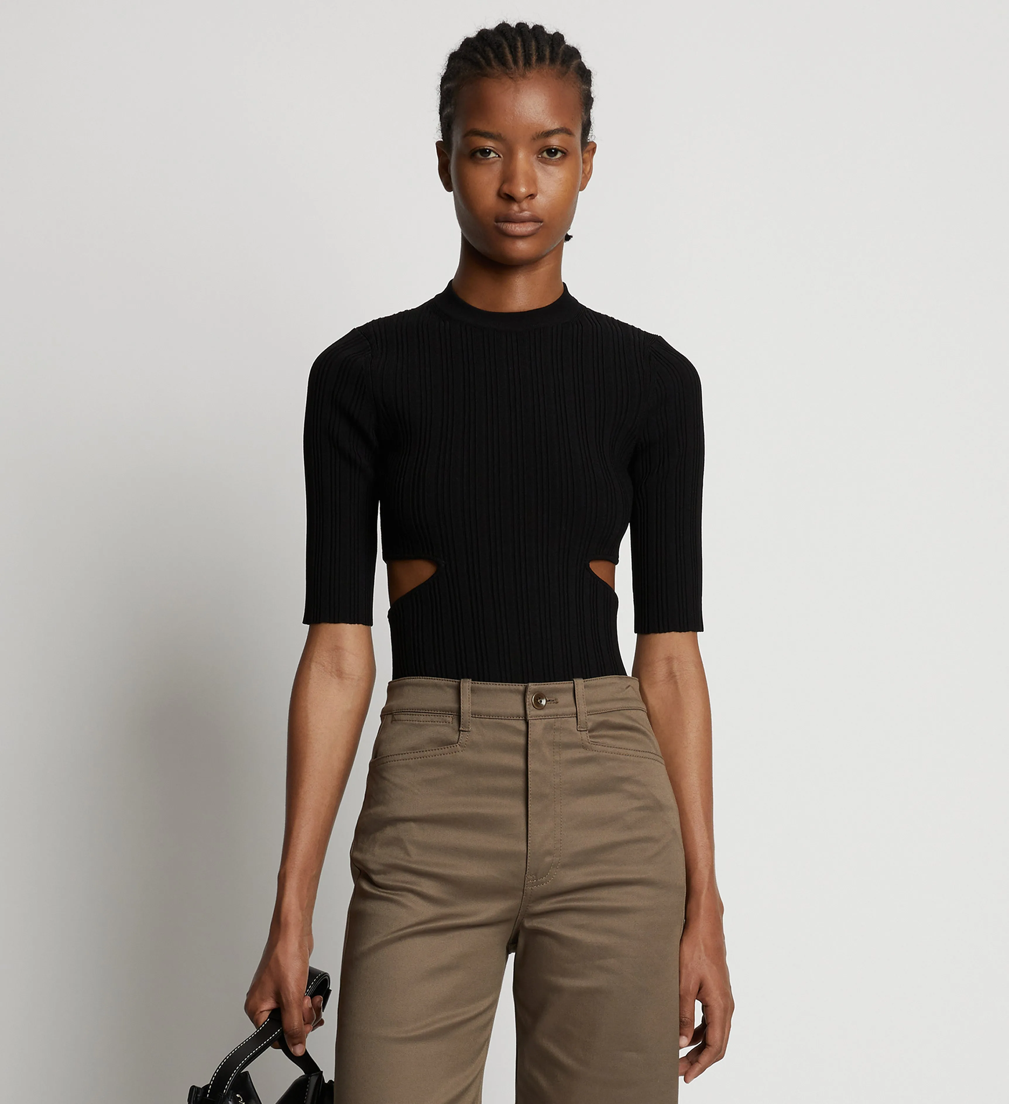 Rib Knit Cut Out Sweater sold by Proenza Schouler product image thumbnail 2