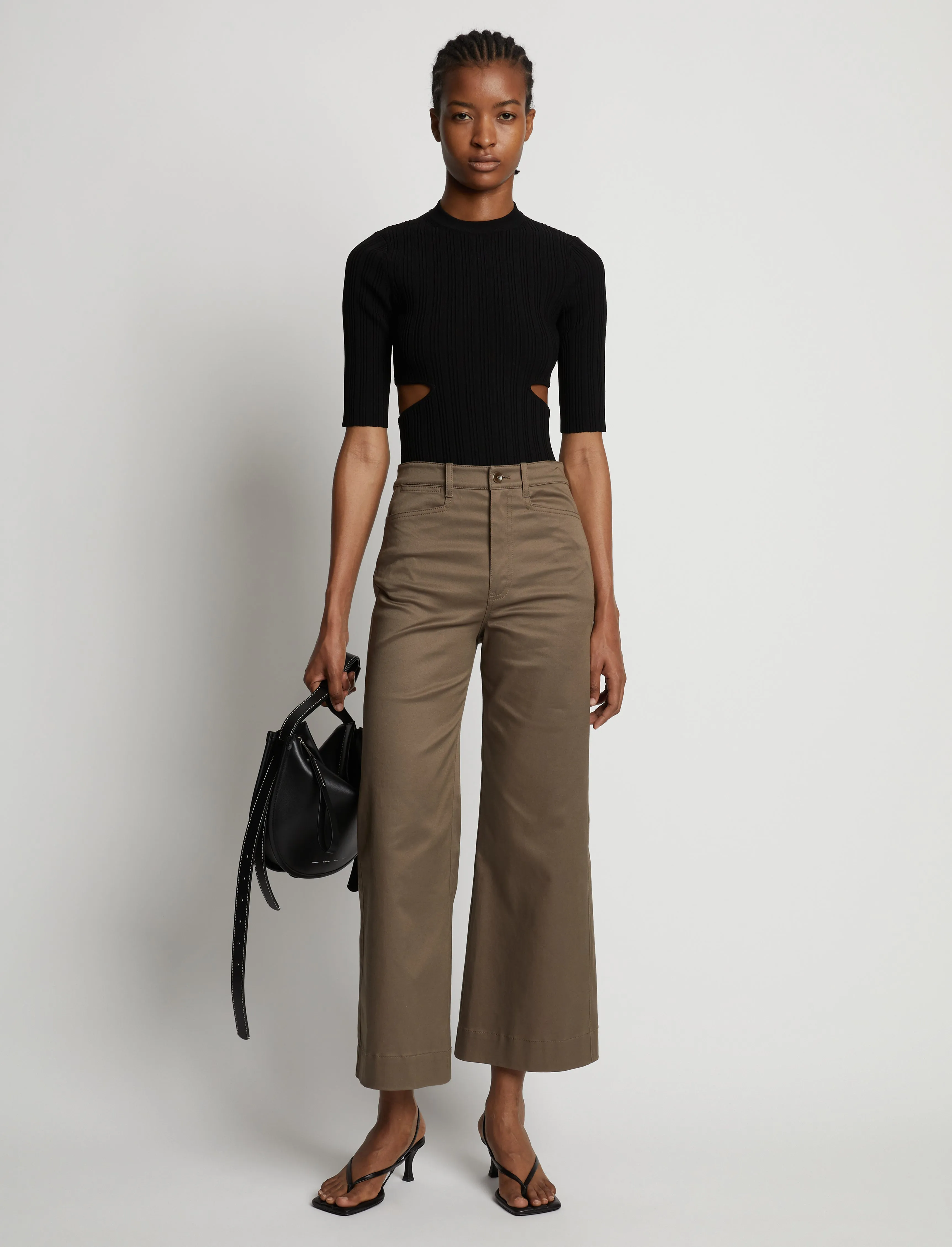 Rib Knit Cut Out Sweater sold by Proenza Schouler product image thumbnail 3