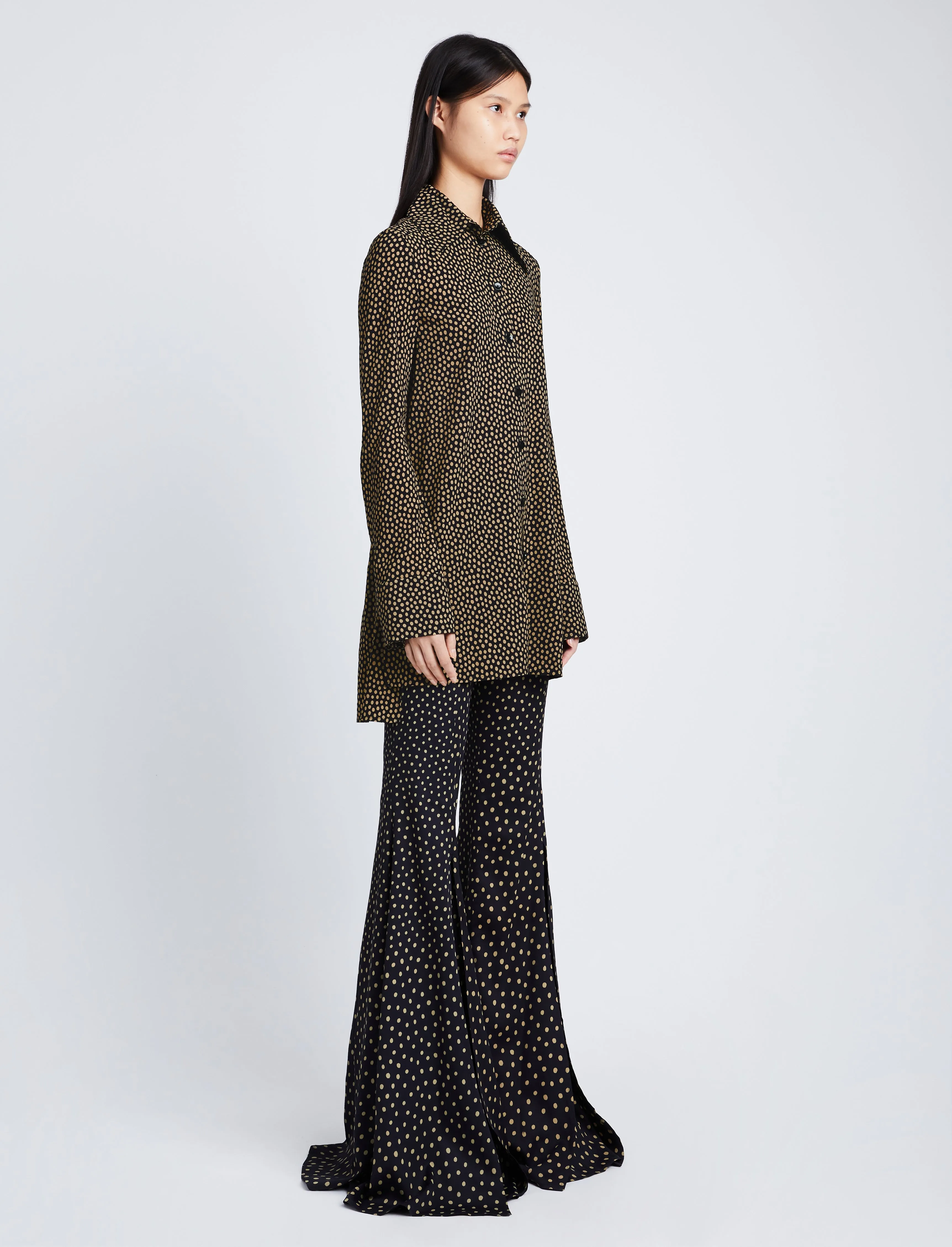 Printed Dot Crepe De Chine Shirt sold by Proenza Schouler product image thumbnail 4