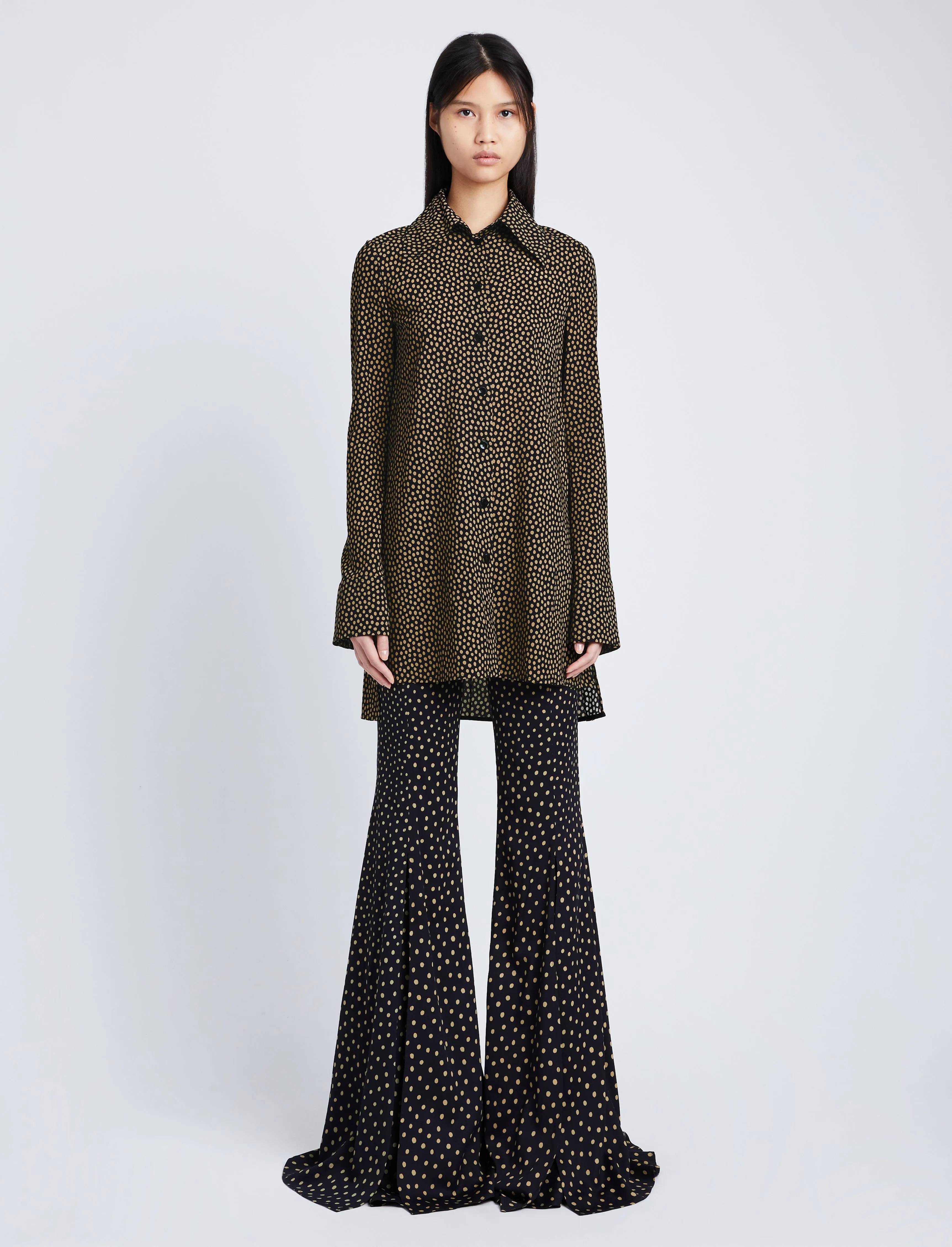 Printed Dot Crepe De Chine Shirt sold by Proenza Schouler product image thumbnail 3