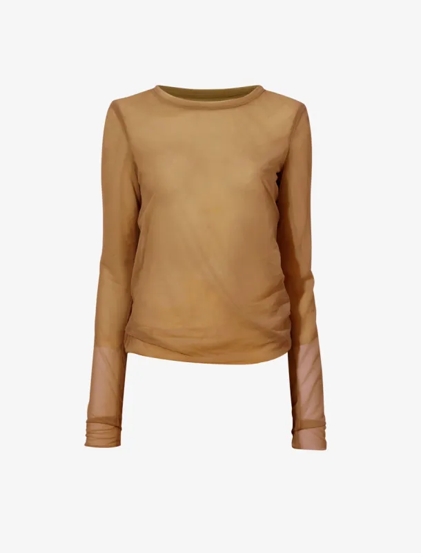 Dara Layered Top in Technical Nylon Jersey sold by Proenza Schouler