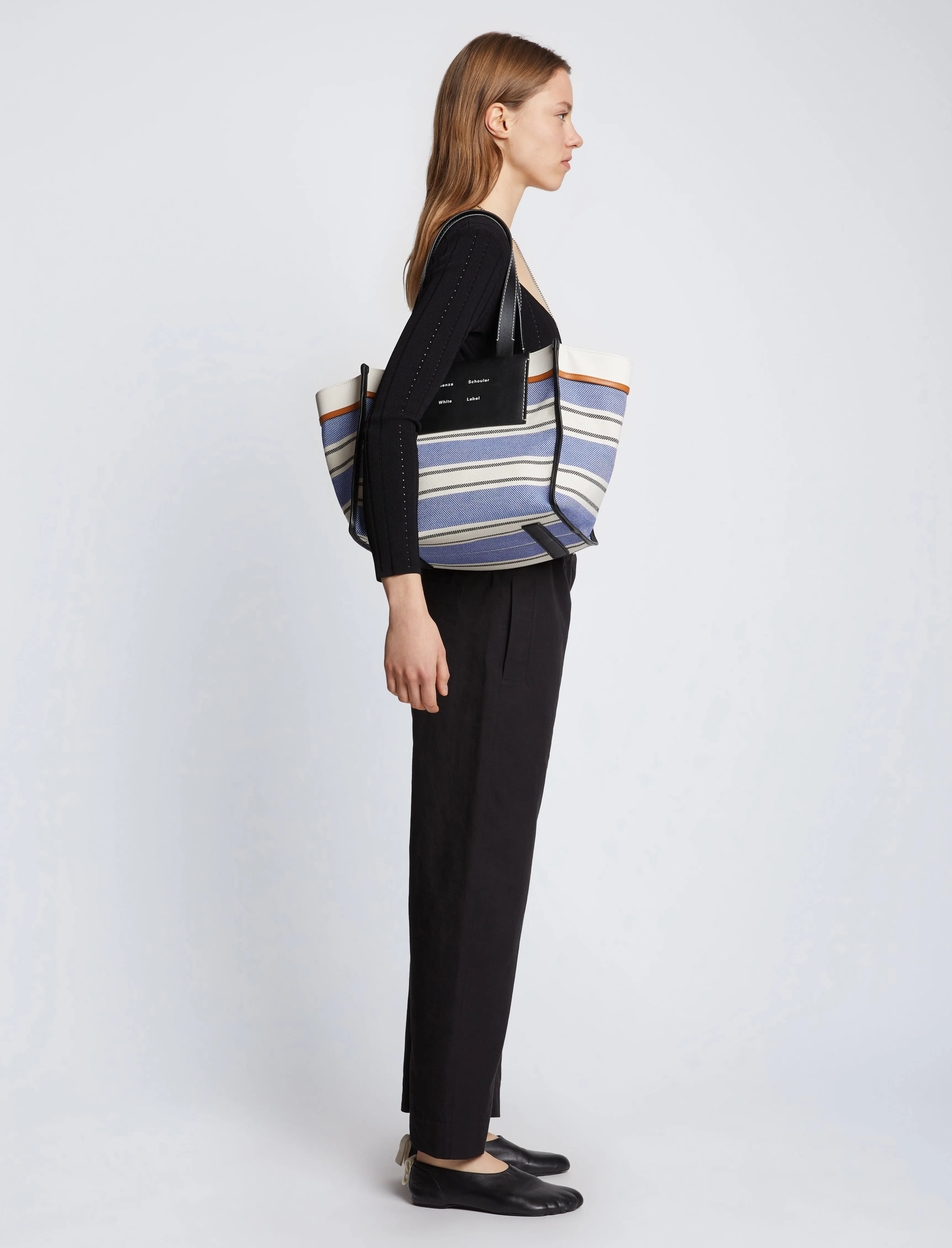 Large Striped Morris Tote in Canvas sold by Proenza Schouler product image thumbnail 2