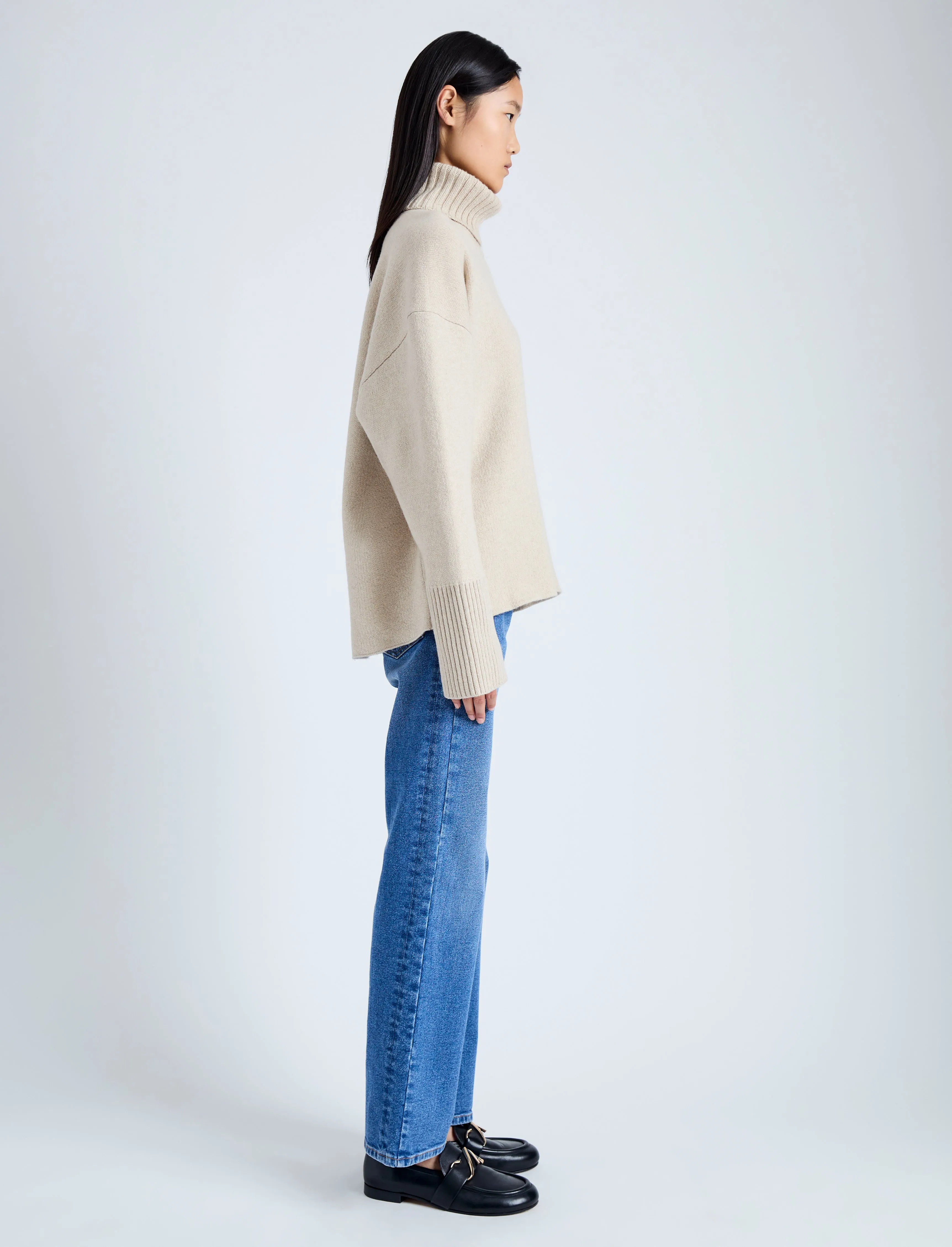 Sandra Turtleneck in Eco Doubleface Cashmere sold by Proenza Schouler product image thumbnail 4