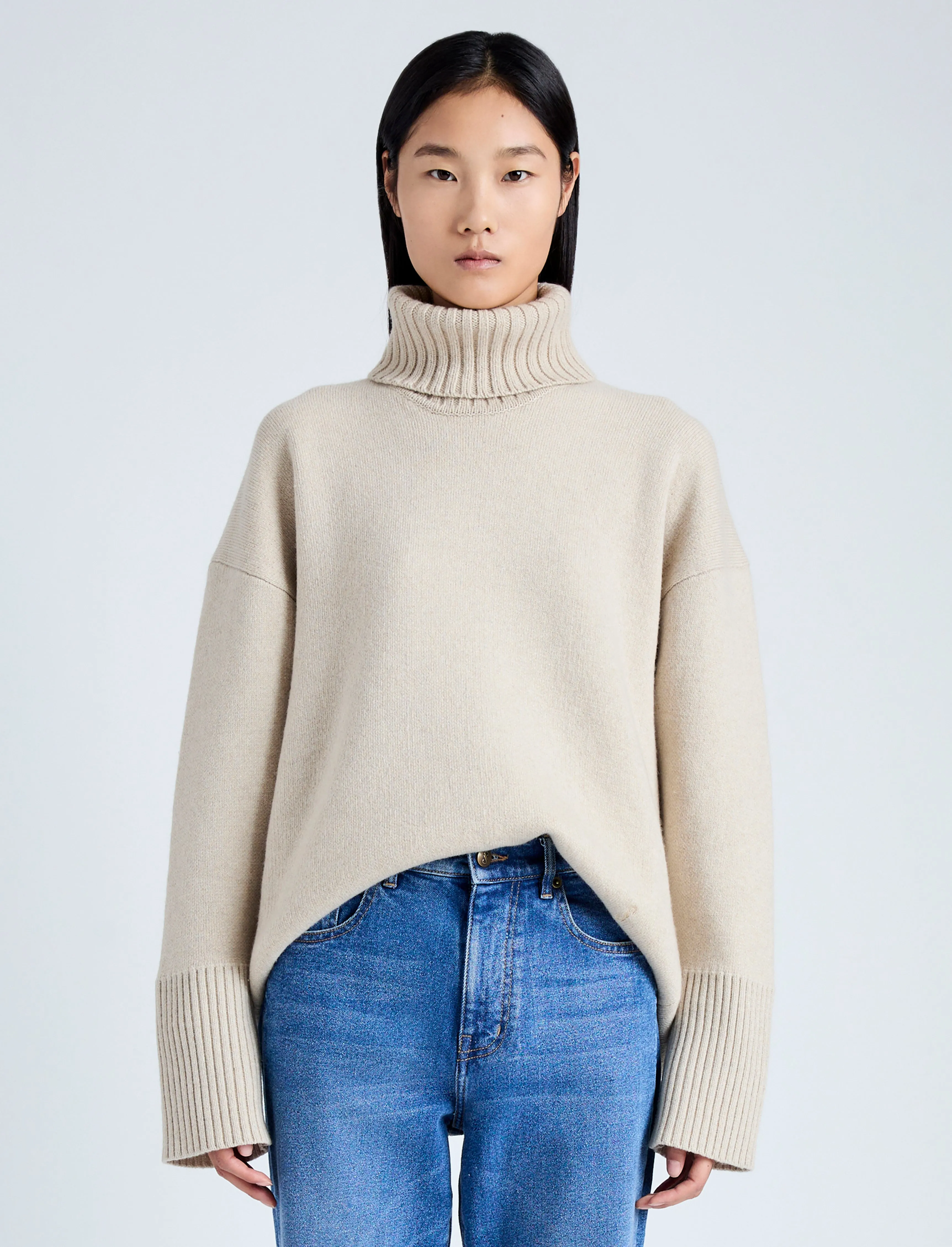 Sandra Turtleneck in Eco Doubleface Cashmere sold by Proenza Schouler product image thumbnail 2