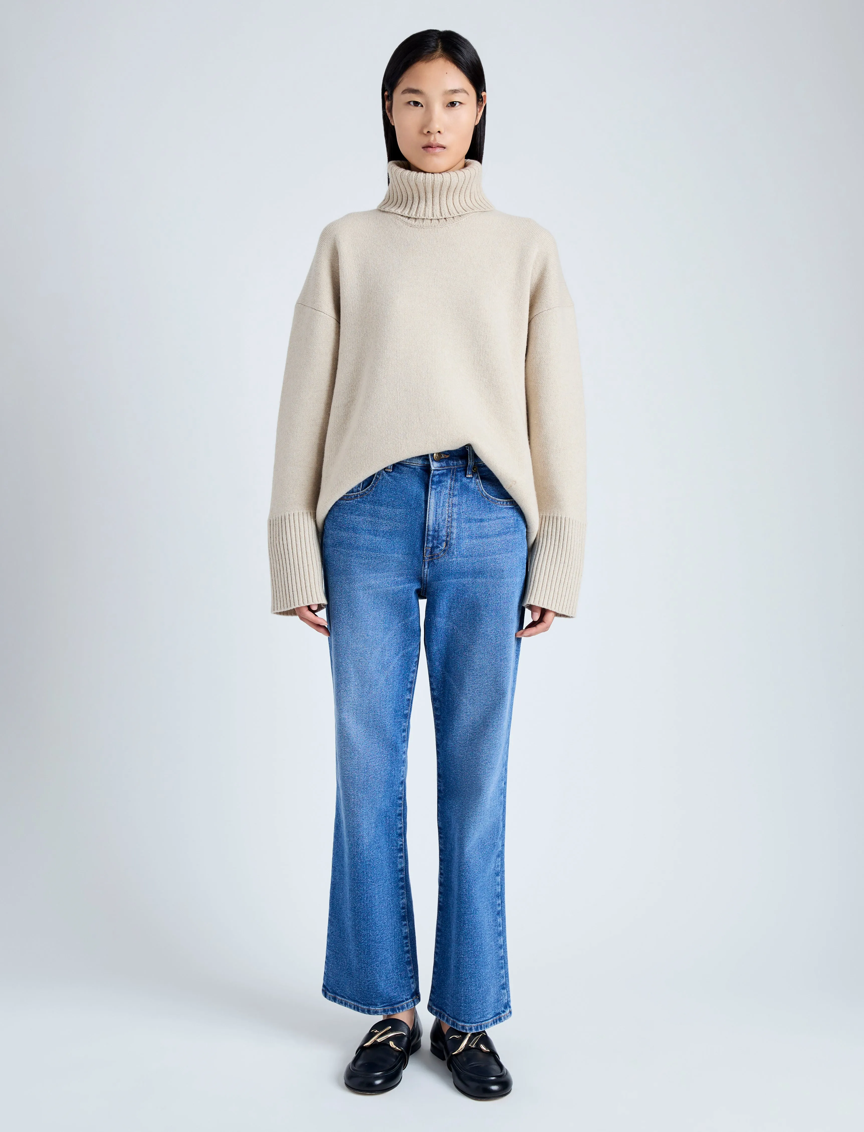 Sandra Turtleneck in Eco Doubleface Cashmere sold by Proenza Schouler product image thumbnail 3