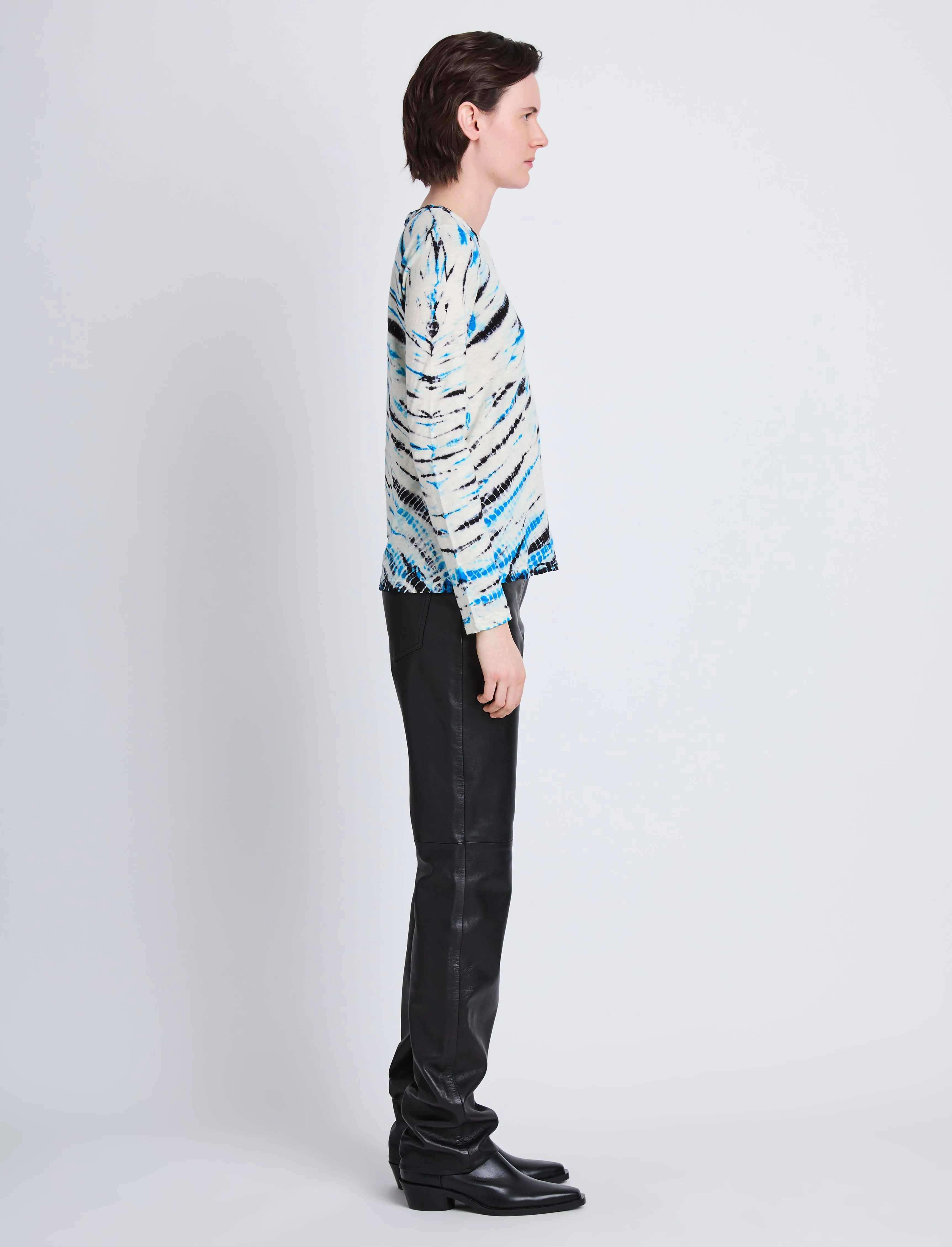 Mia T-Shirt in Tie Dye Tissue Jersey sold by Proenza Schouler product image thumbnail 4