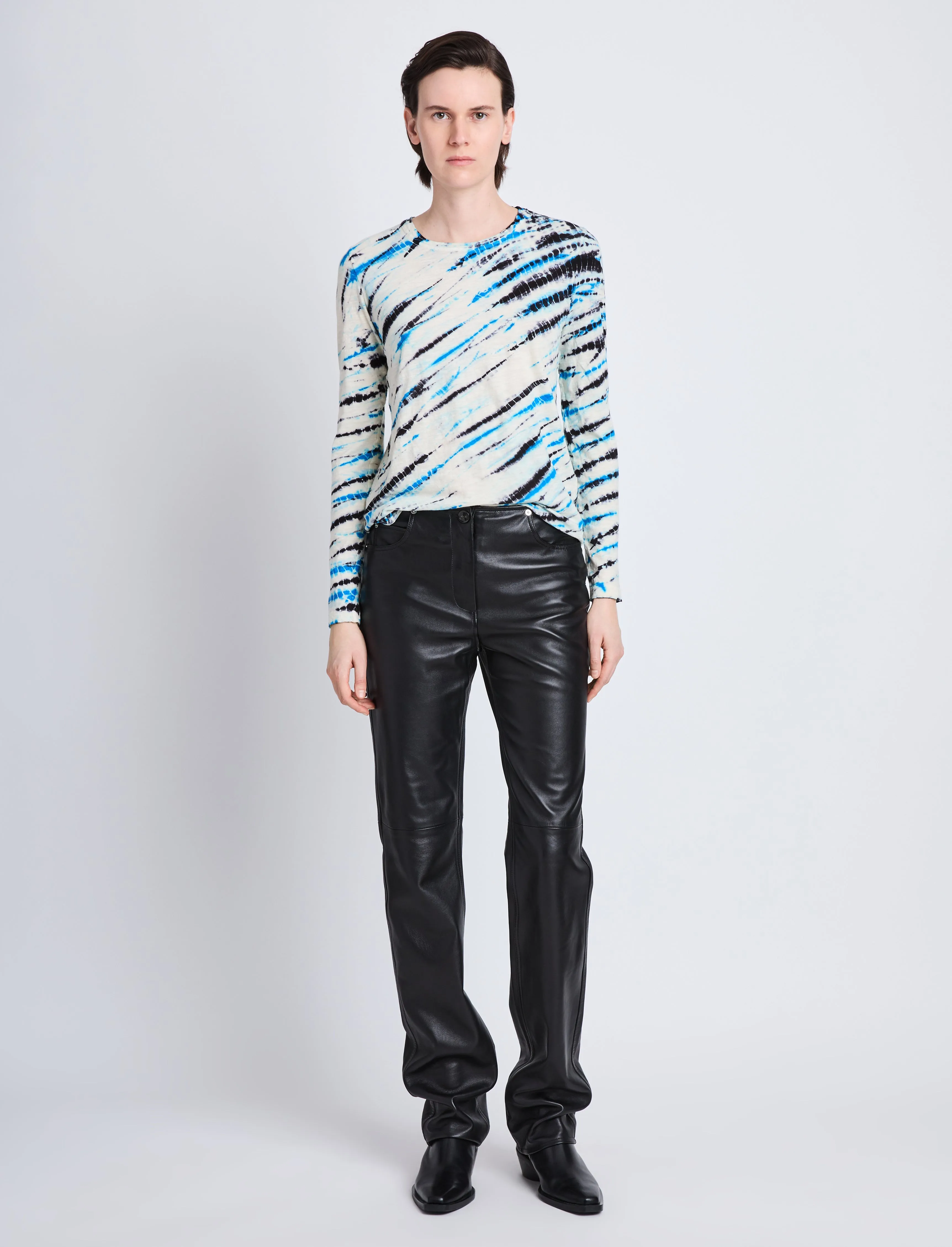 Mia T-Shirt in Tie Dye Tissue Jersey sold by Proenza Schouler product image thumbnail 3