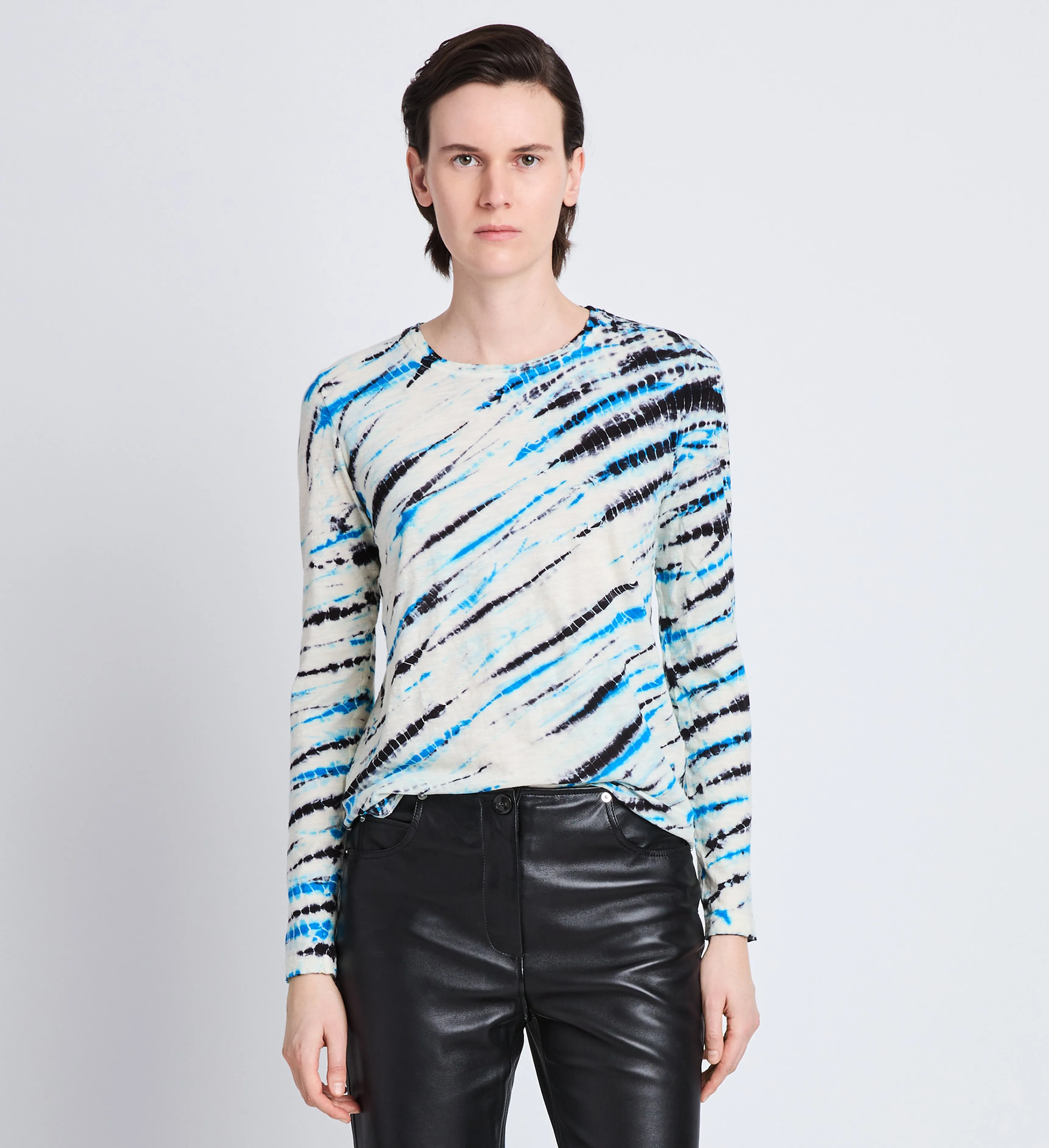 Mia T-Shirt in Tie Dye Tissue Jersey sold by Proenza Schouler product image thumbnail 2