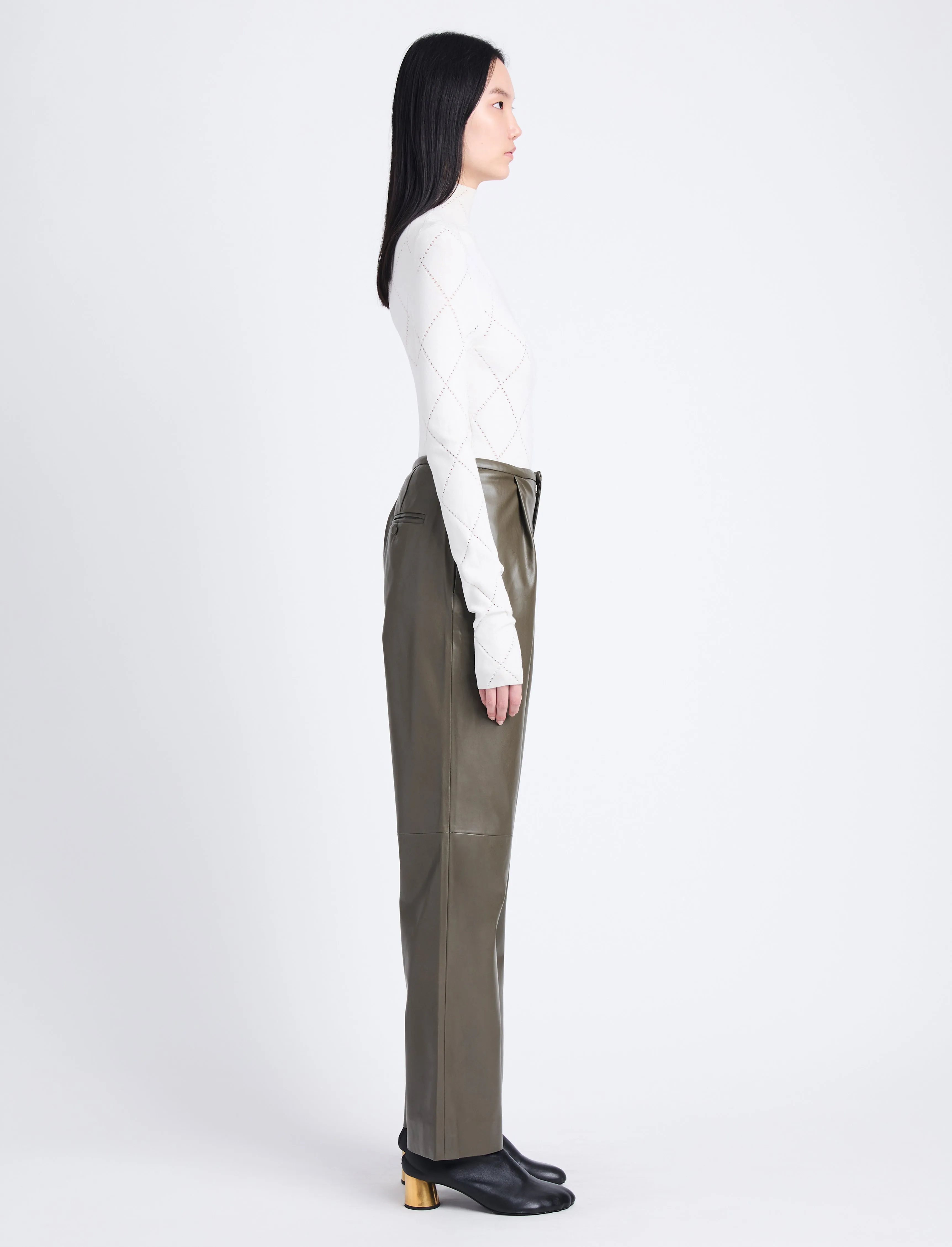 Faux Leather Straight Leg Pants sold by Proenza Schouler product image thumbnail 3