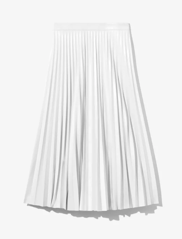 Daphne Pleated Skirt in Faux Leather sold by Proenza Schouler