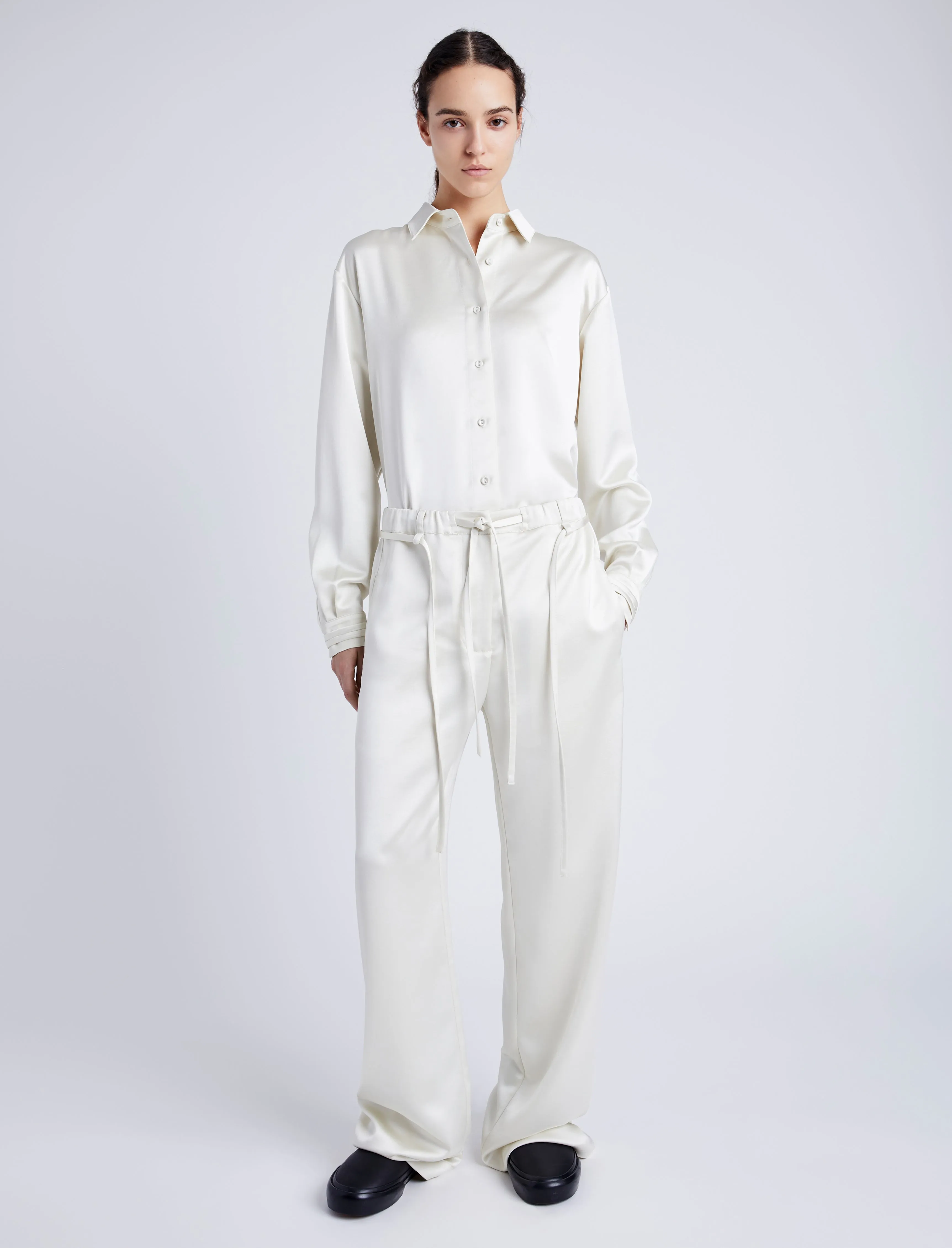 Magnus Pant in Satin sold by Proenza Schouler product image thumbnail 2