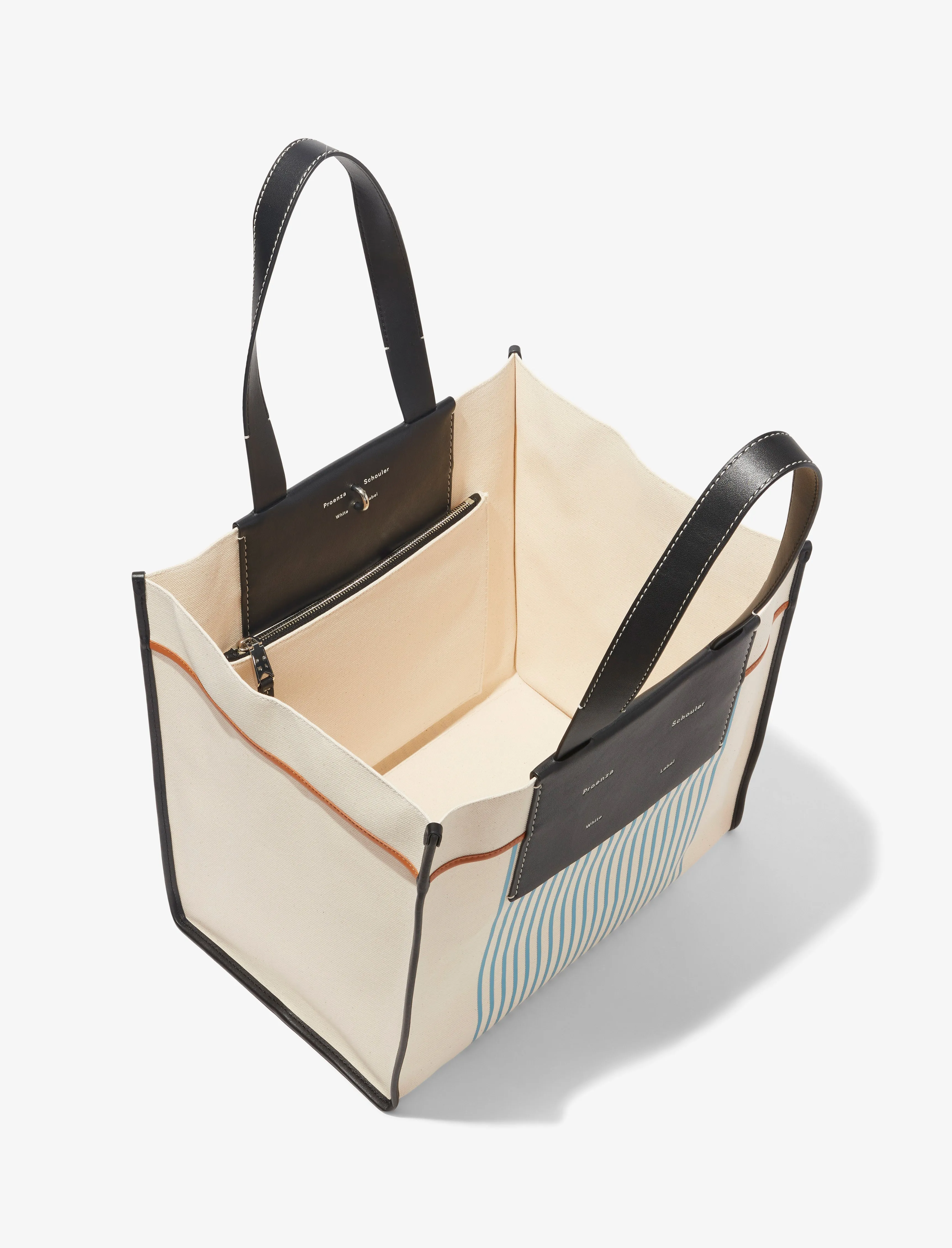 Large Morris Stripe Canvas Tote sold by Proenza Schouler product image thumbnail 4