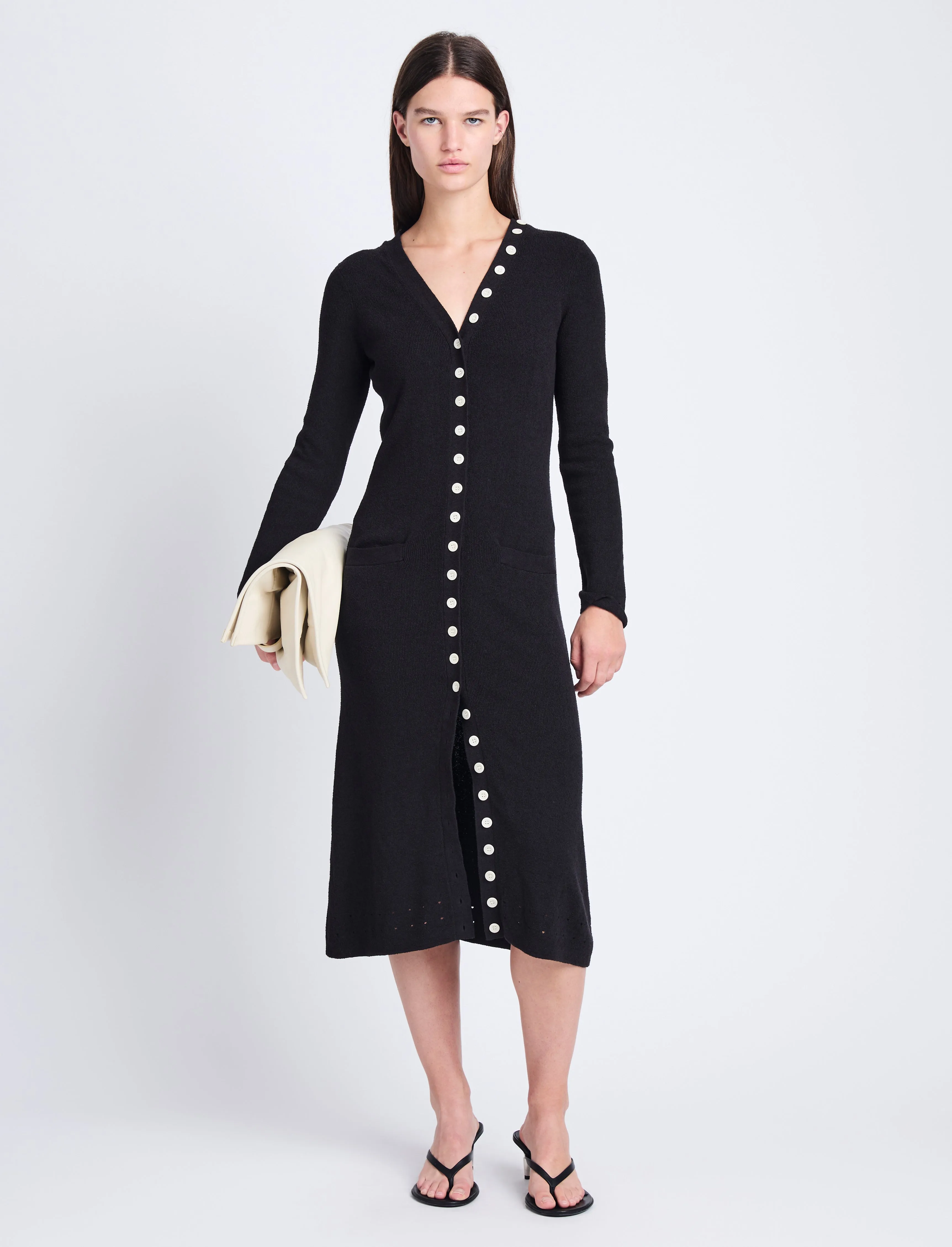 Cameron Knit Dress in Boucle Viscose sold by Proenza Schouler product image thumbnail 2