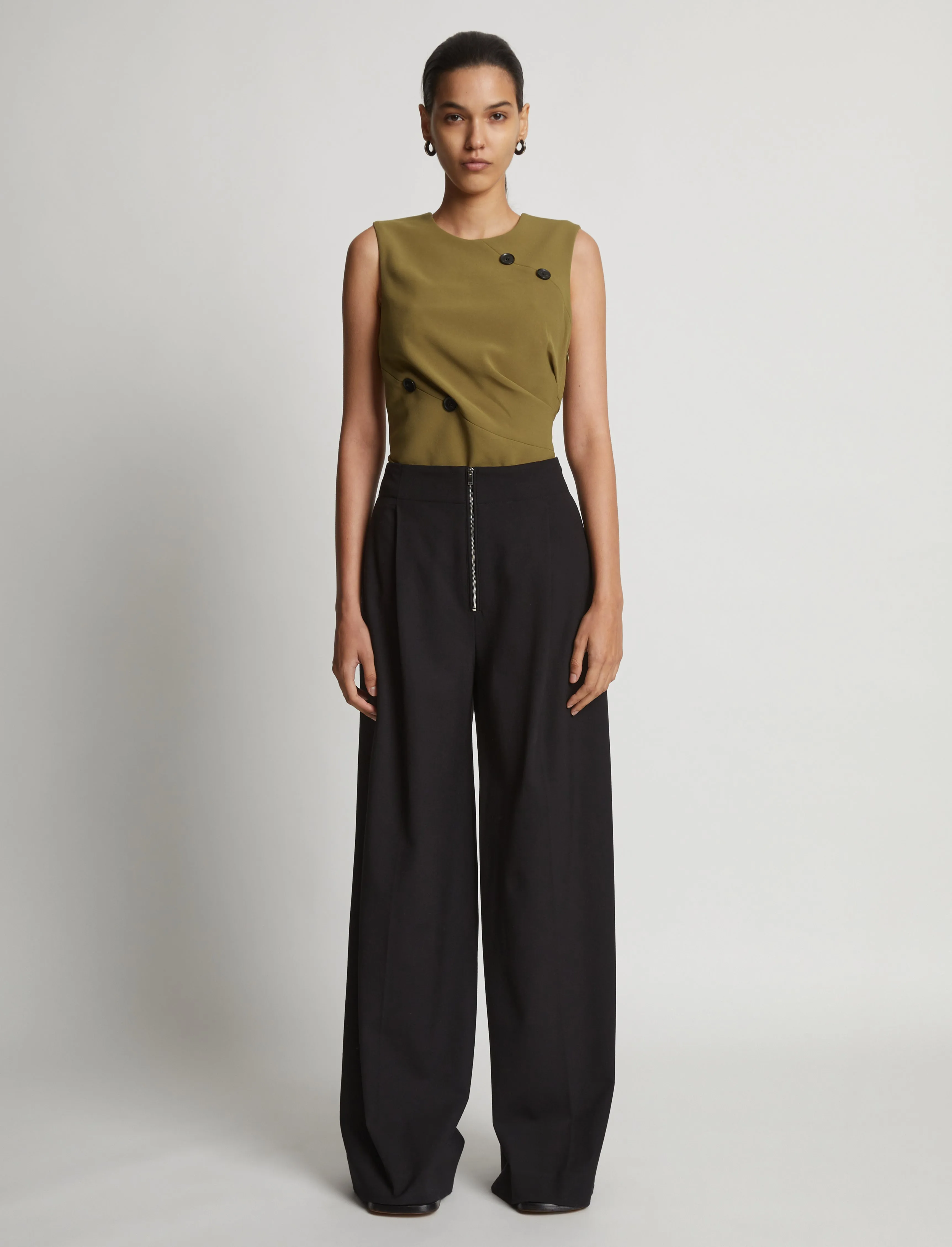 Matte Viscose Crepe Spiral Top sold by Proenza Schouler product image thumbnail 3