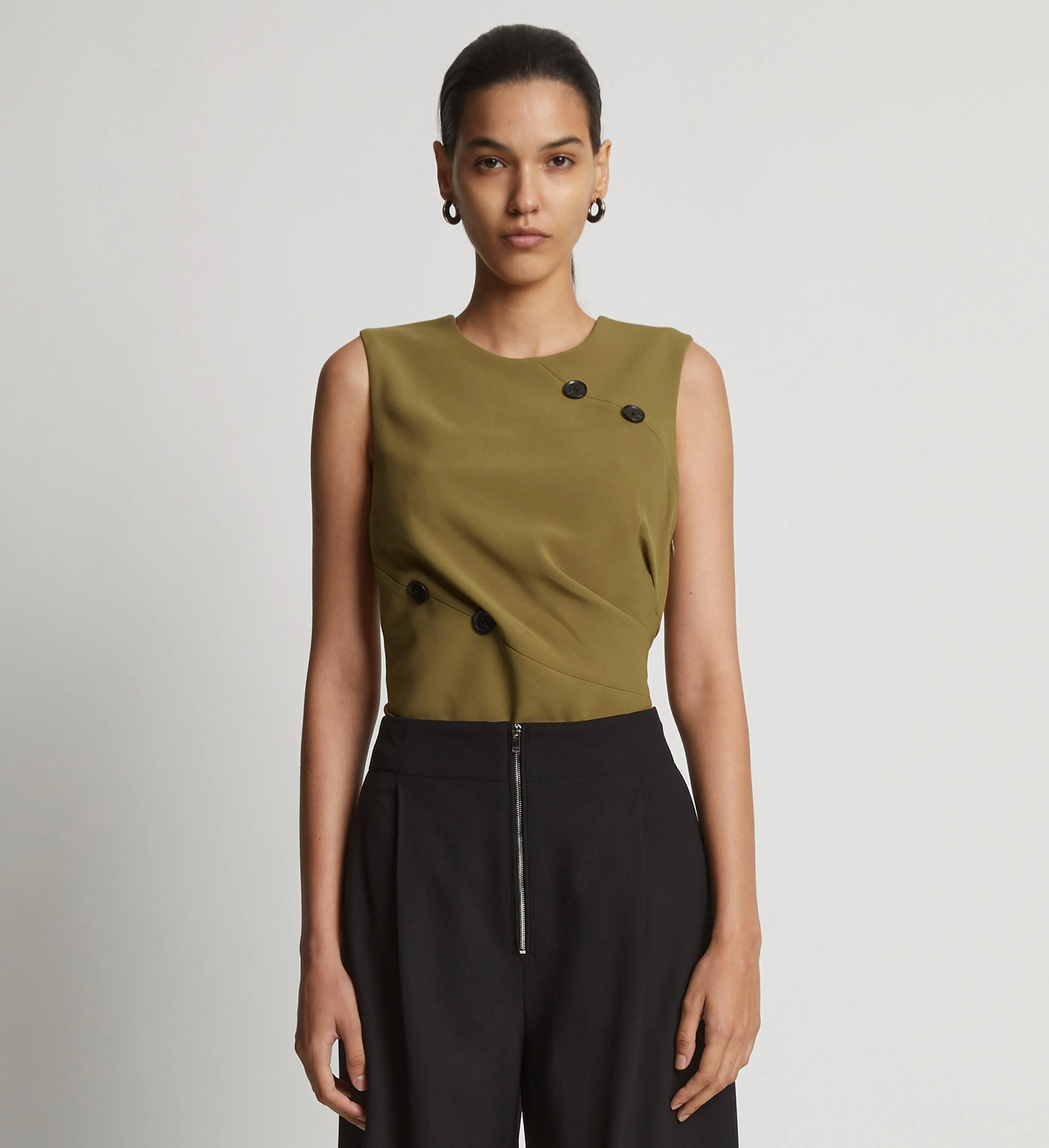 Matte Viscose Crepe Spiral Top sold by Proenza Schouler product image thumbnail 2