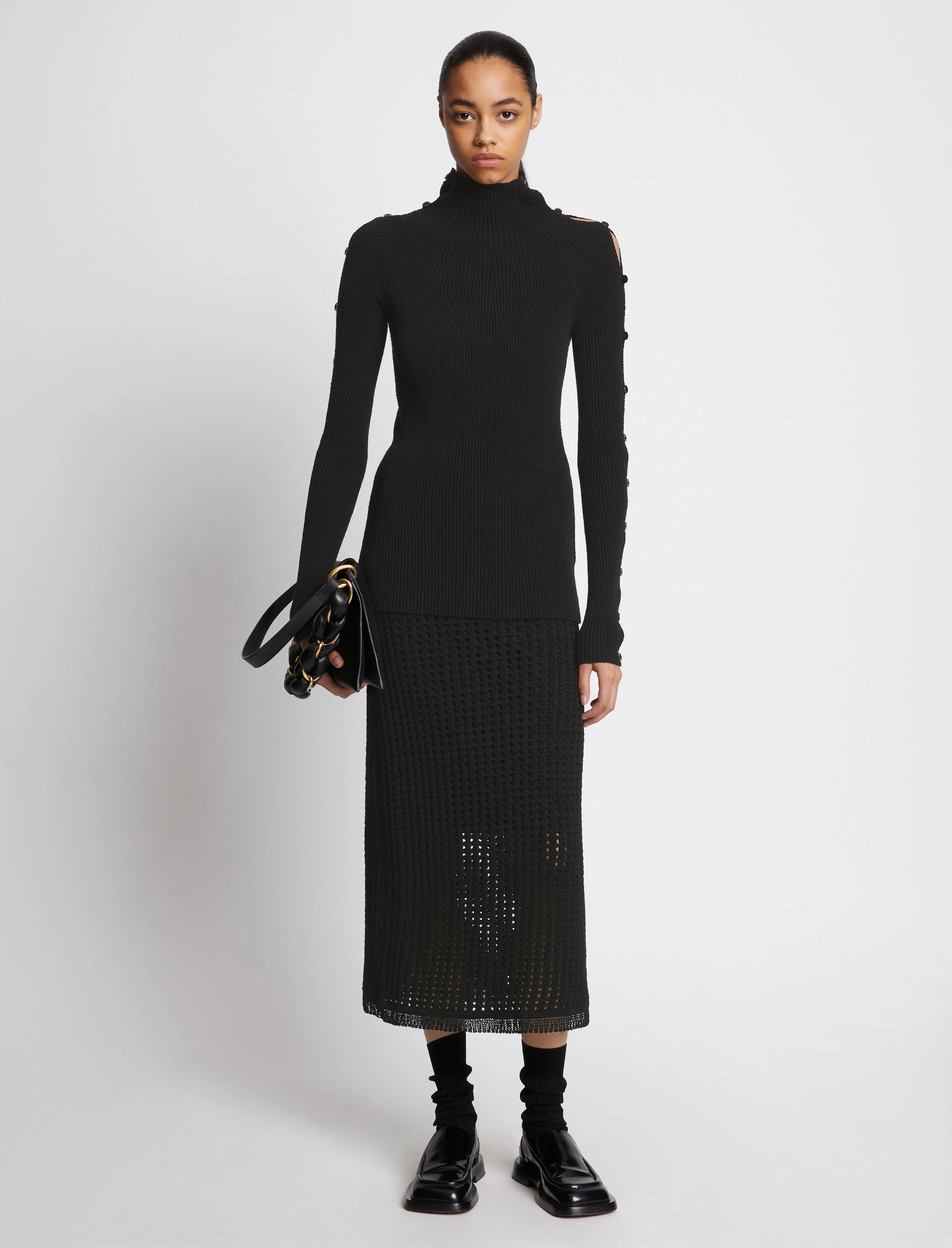 Cotton Rib Turtleneck Sweater sold by Proenza Schouler product image thumbnail 3