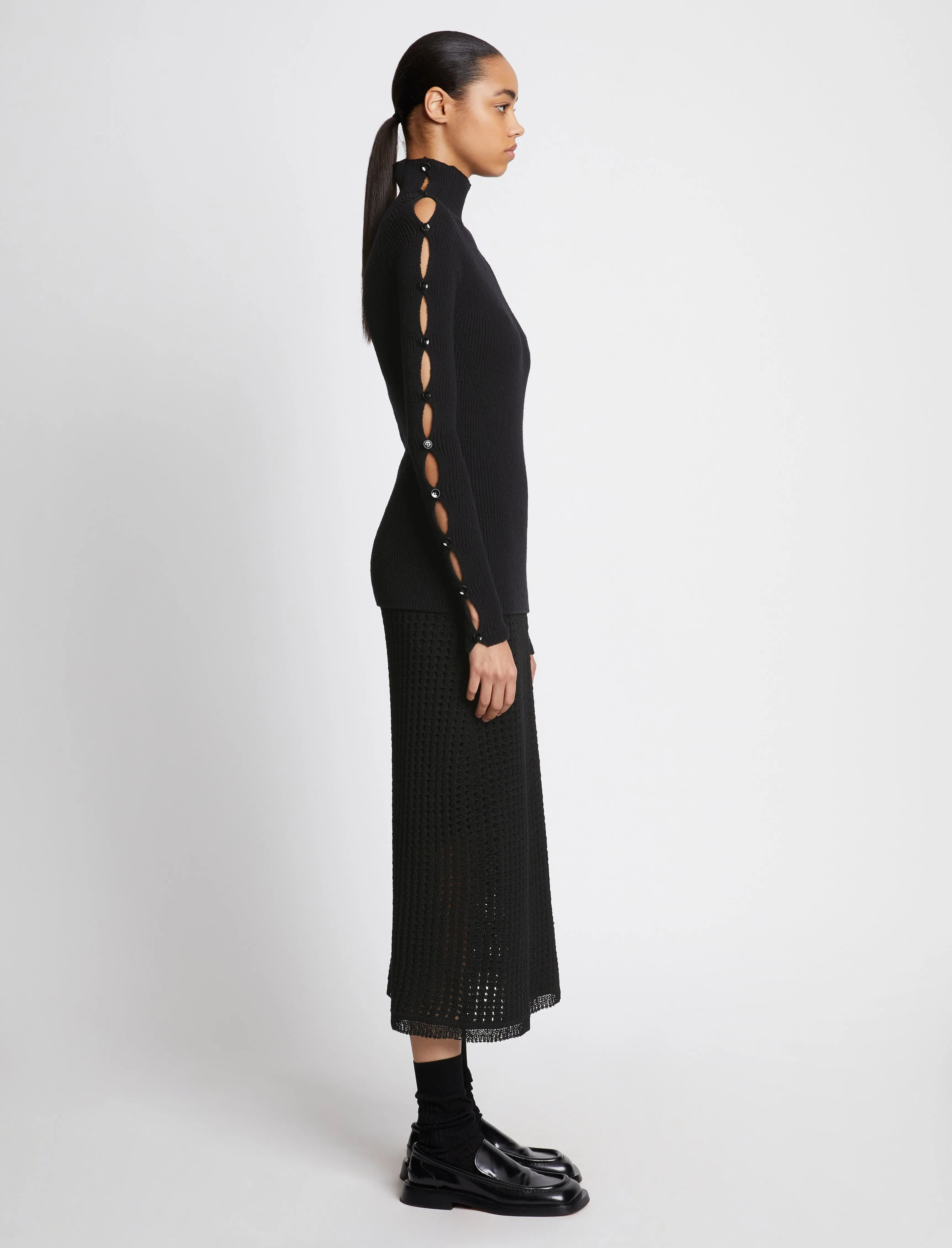 Cotton Rib Turtleneck Sweater sold by Proenza Schouler product image thumbnail 4