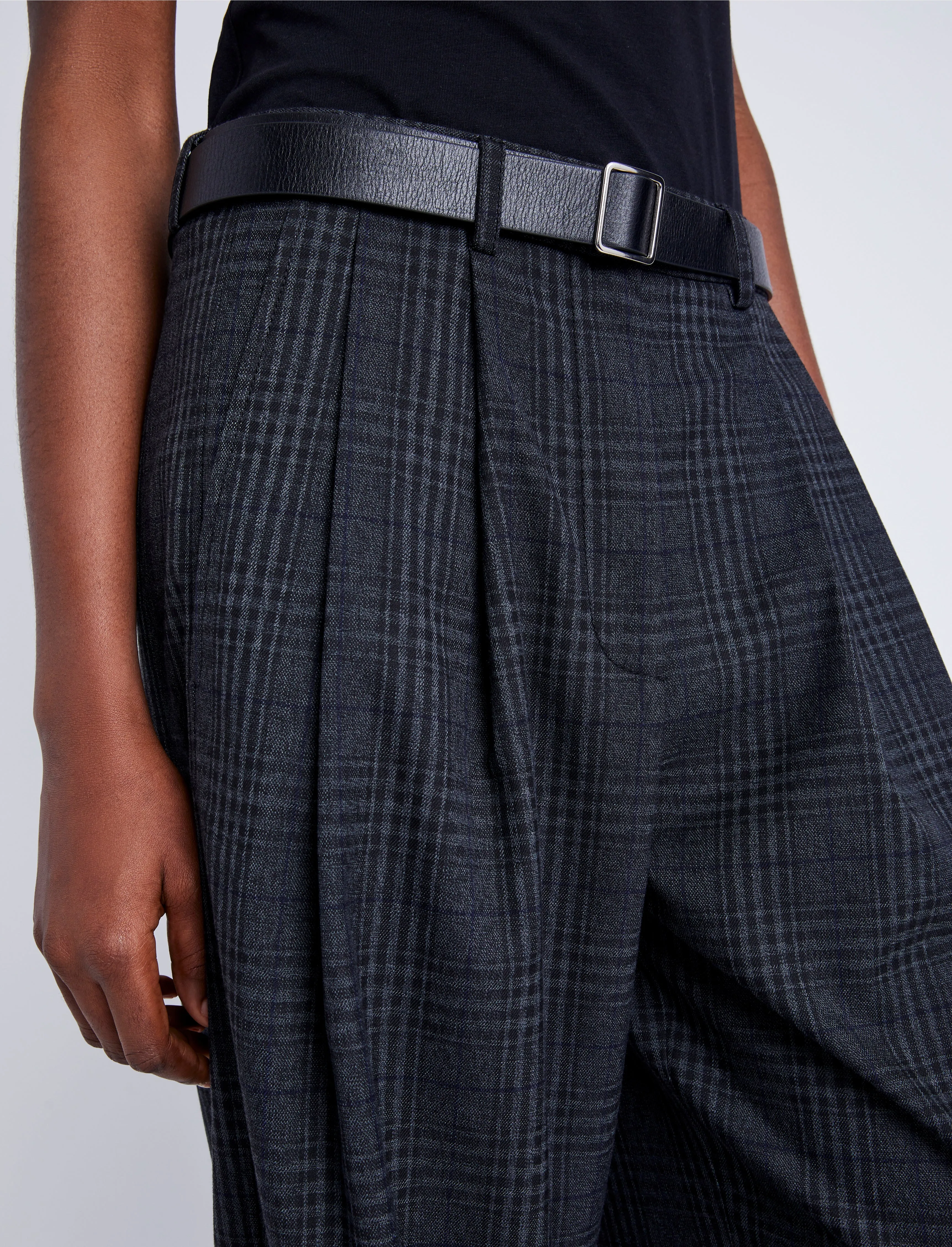 Eleanor Pant in Grid Flannel sold by Proenza Schouler product image thumbnail 5