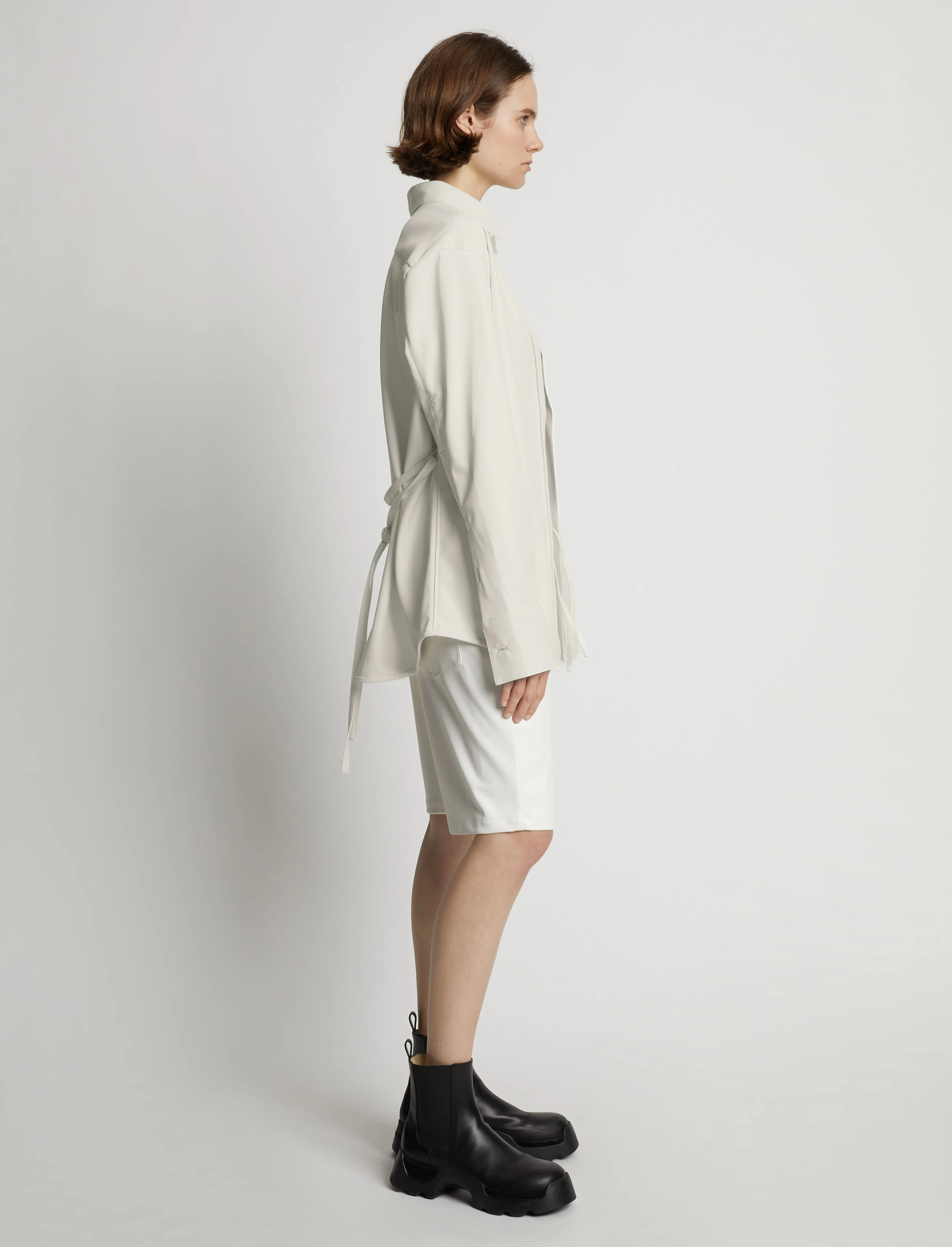 Faux Leather Shirt Jacket sold by Proenza Schouler product image thumbnail 4