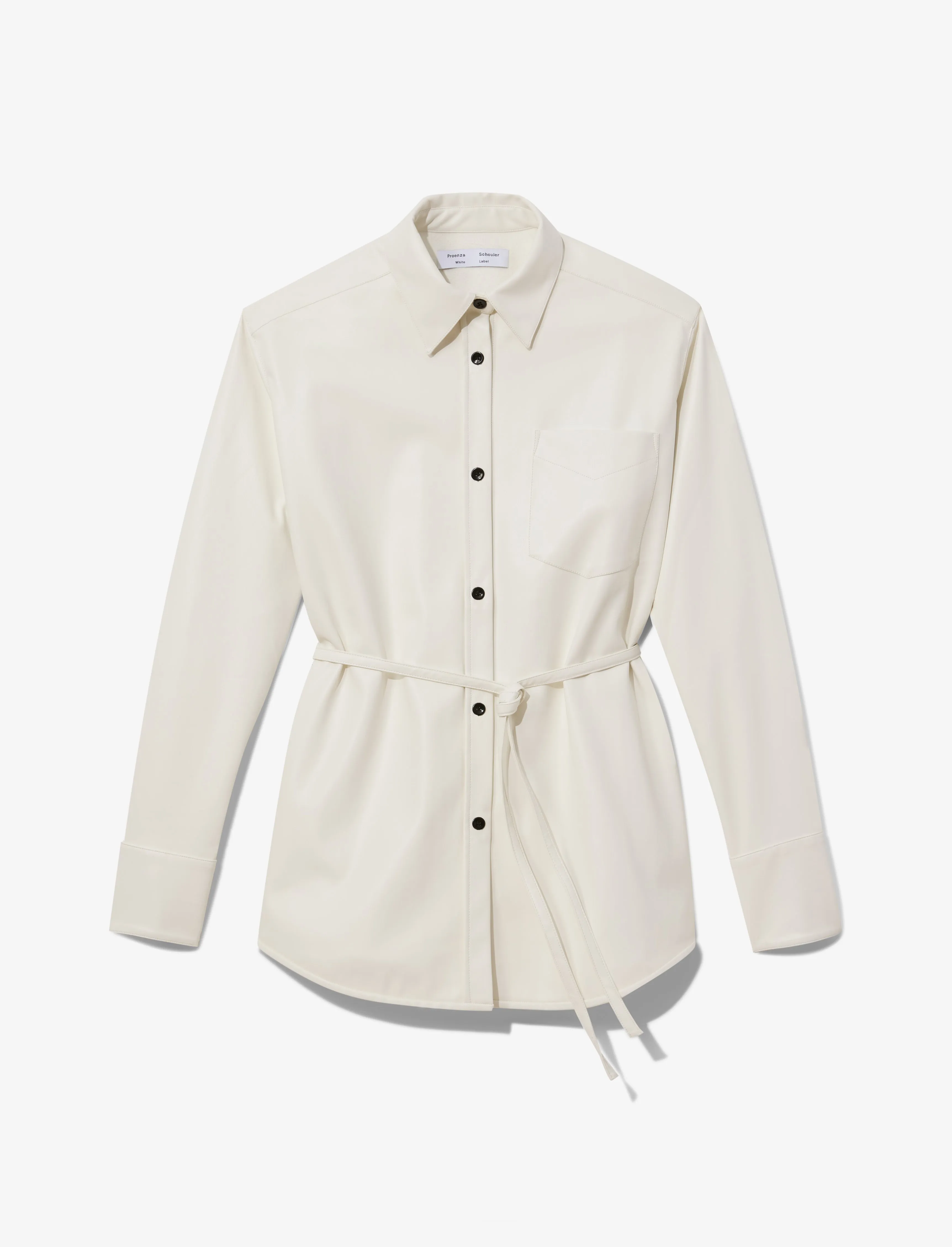 Faux Leather Shirt Jacket sold by Proenza Schouler