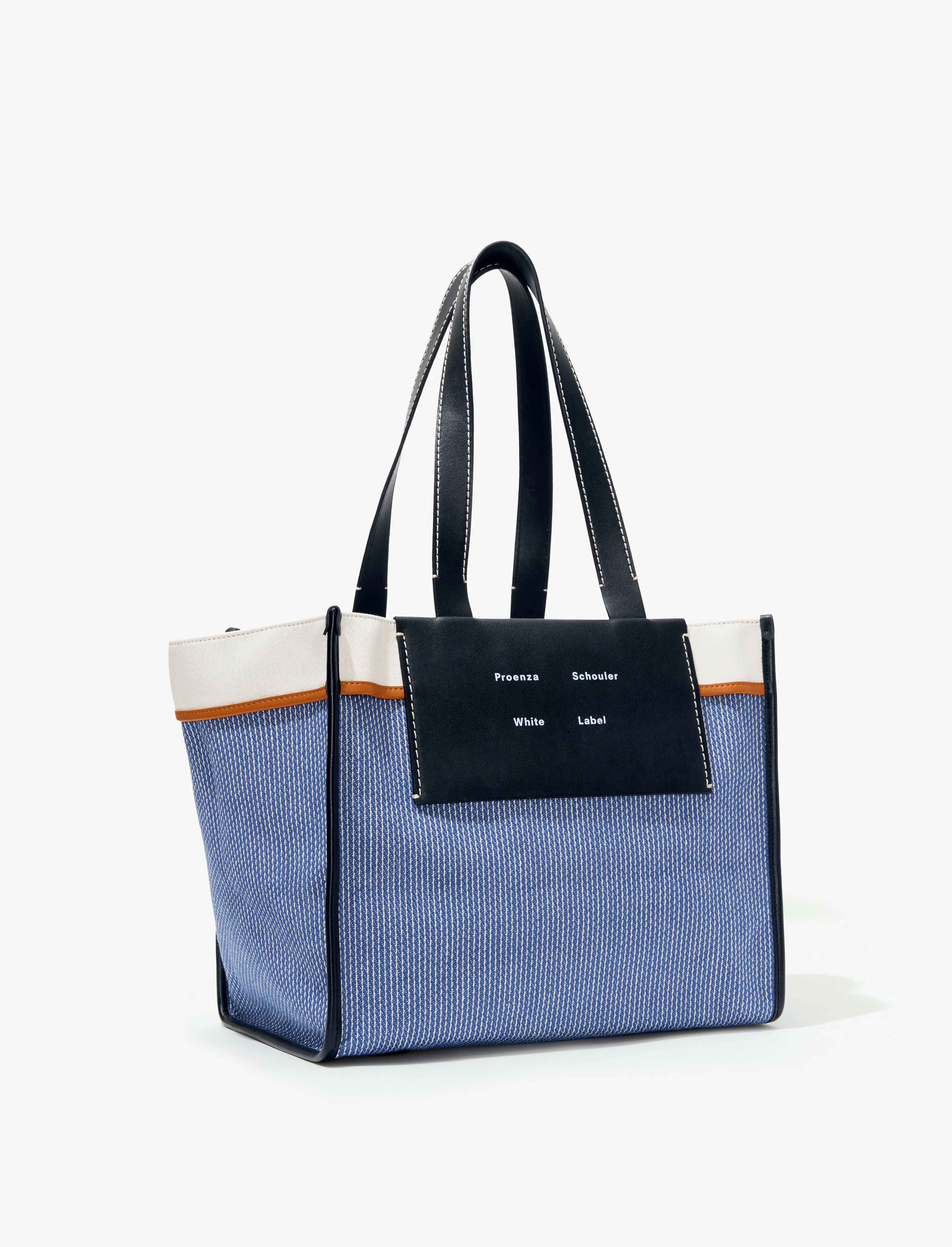 Large Pinstripe Morris Tote in Canvas sold by Proenza Schouler product image thumbnail 3