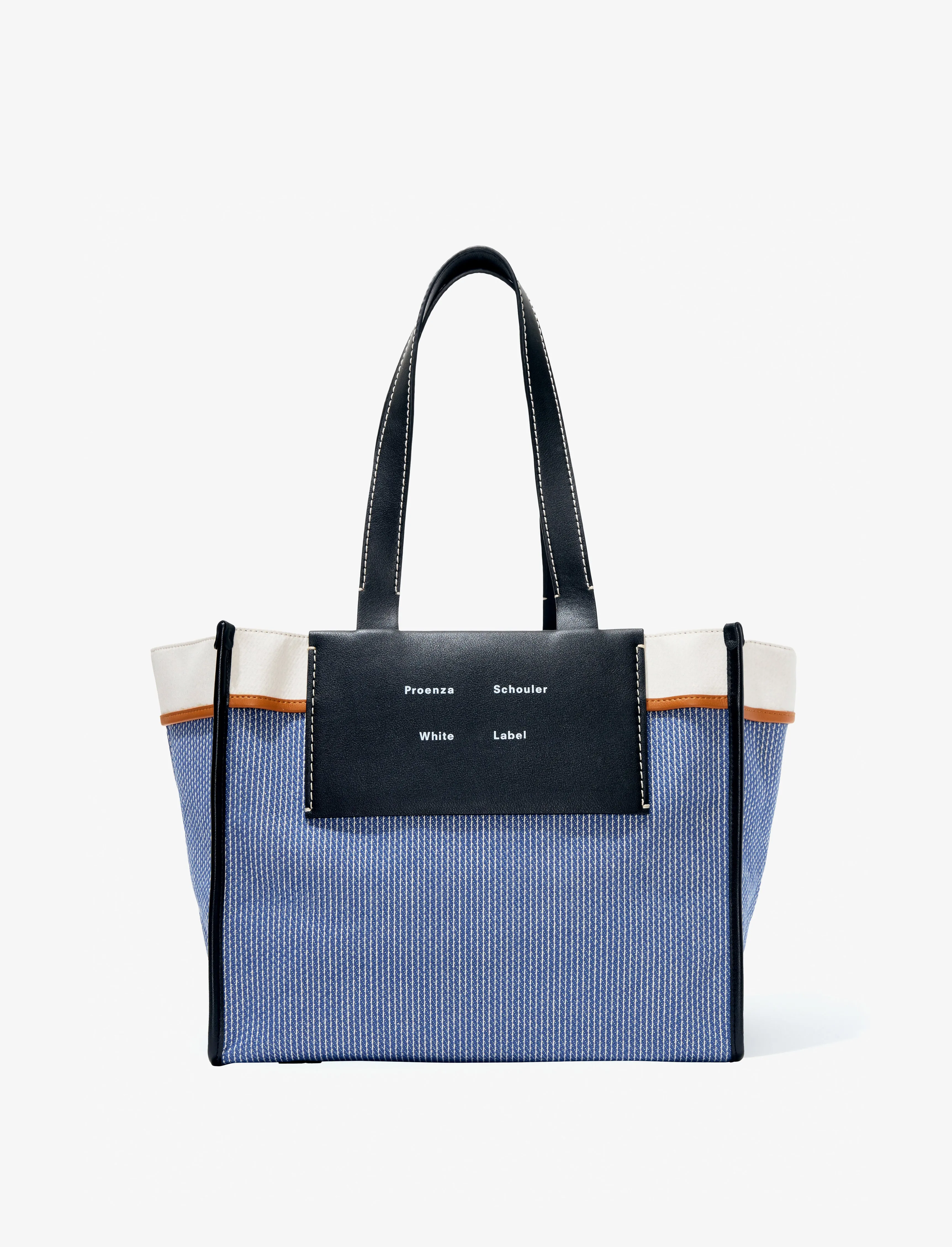 Large Pinstripe Morris Tote in Canvas sold by Proenza Schouler